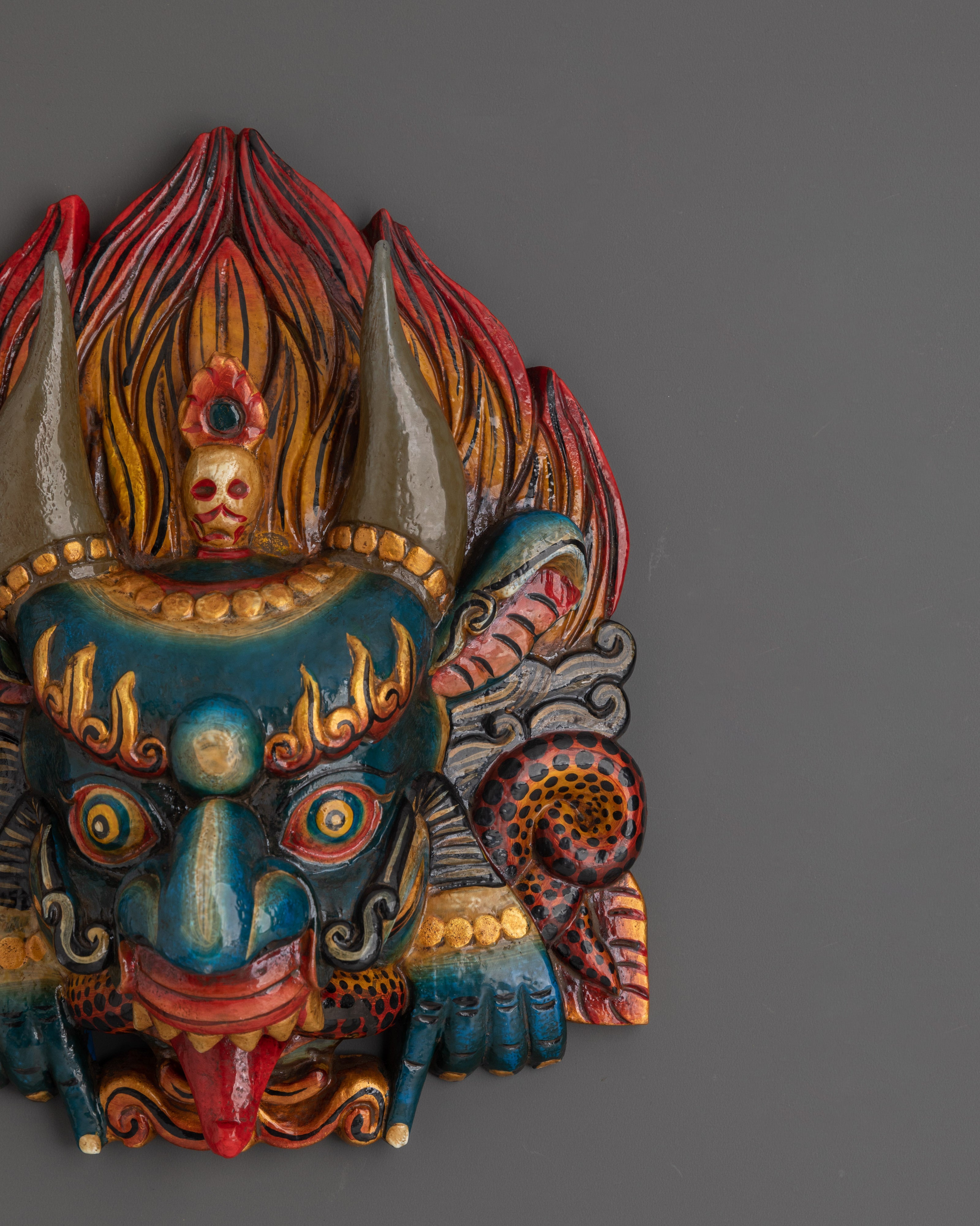 Fierce Expression Wall Mask | For Sacred Spaces