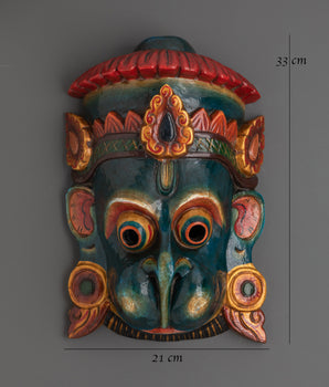 Hindu Deity Mask Wall Hanging | Devotion And Spiritual Protection