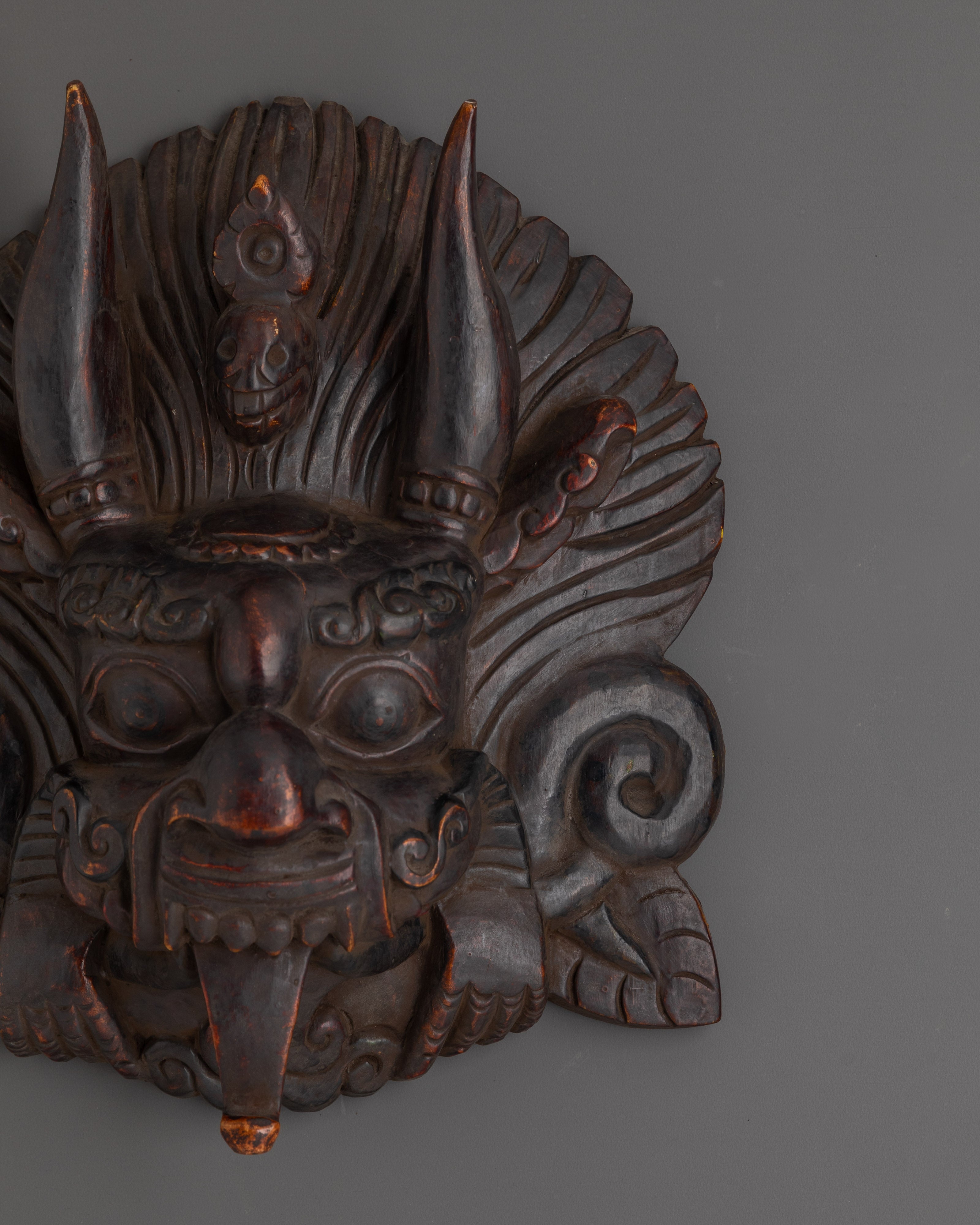 Handcrafted Garuda Wall Hanging | Tibetan Protector Deity Wall Art