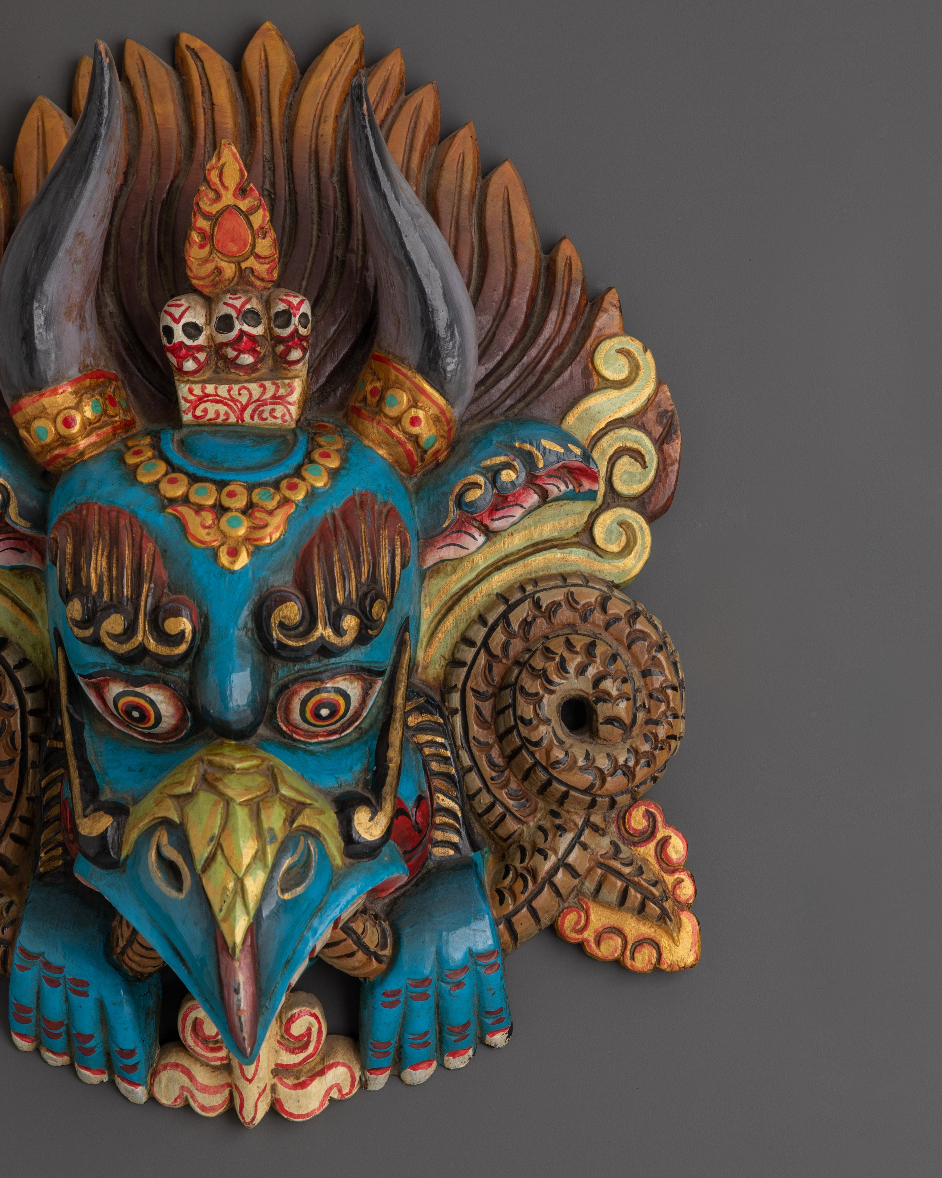 Himalayan Garuda Wall Hanging | Wooden Wall Hanging