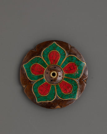 Ethnic Flower Incense Holder