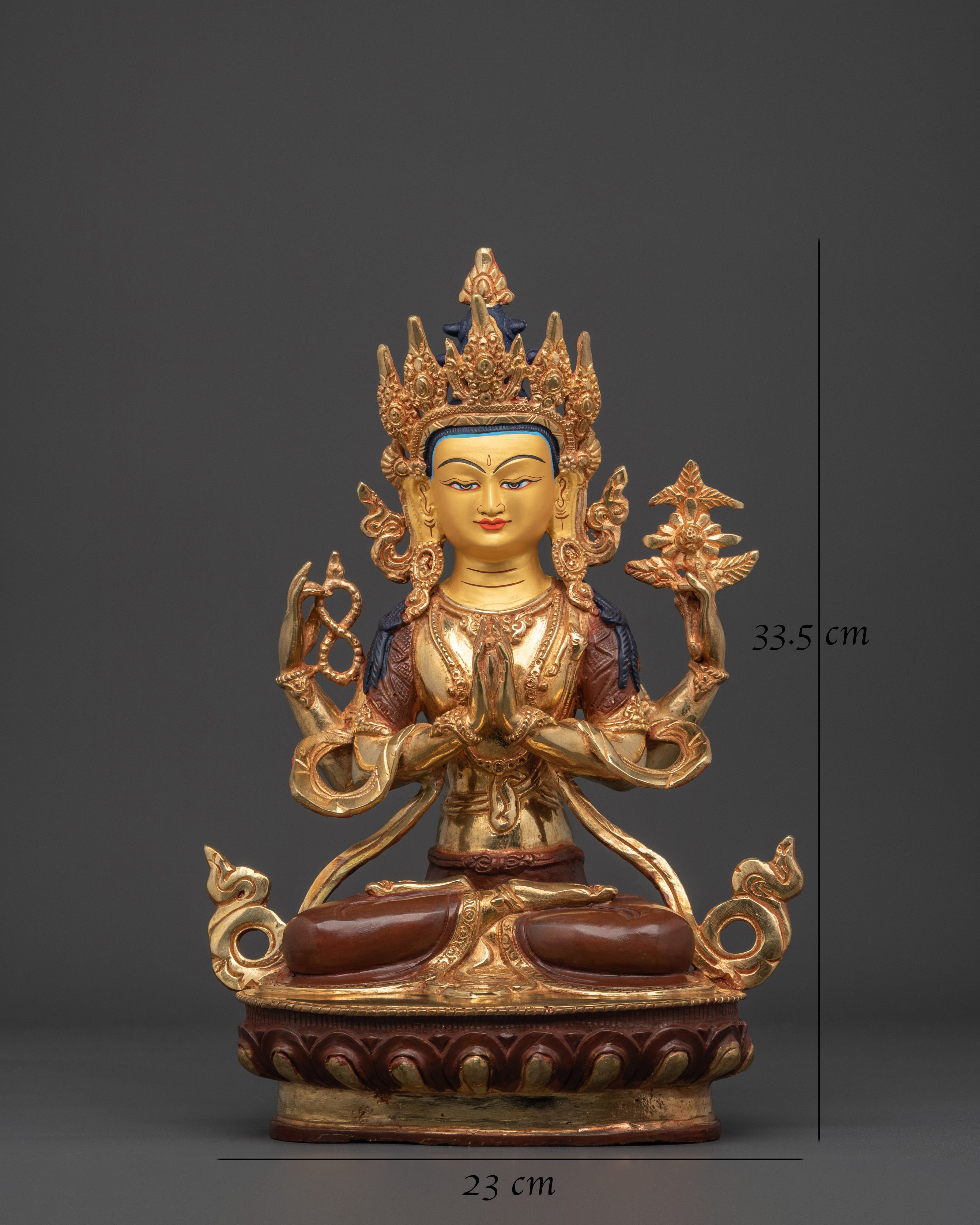 Tibetan Deity Chenrezig Statue | Spiritual Guardian