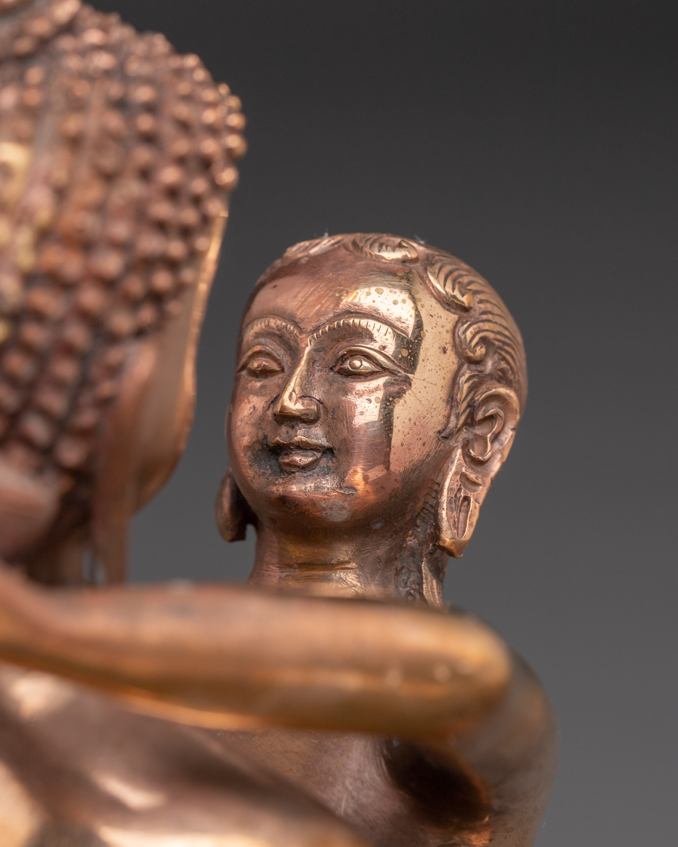 Samantha Bhadra with consort statue | Symbol of Enlightenment