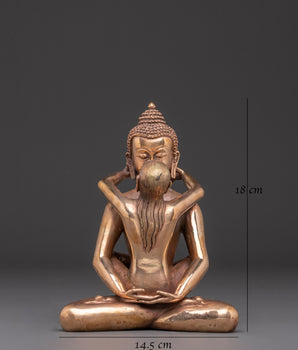 Samantha Bhadra with consort statue | Symbol of Enlightenment