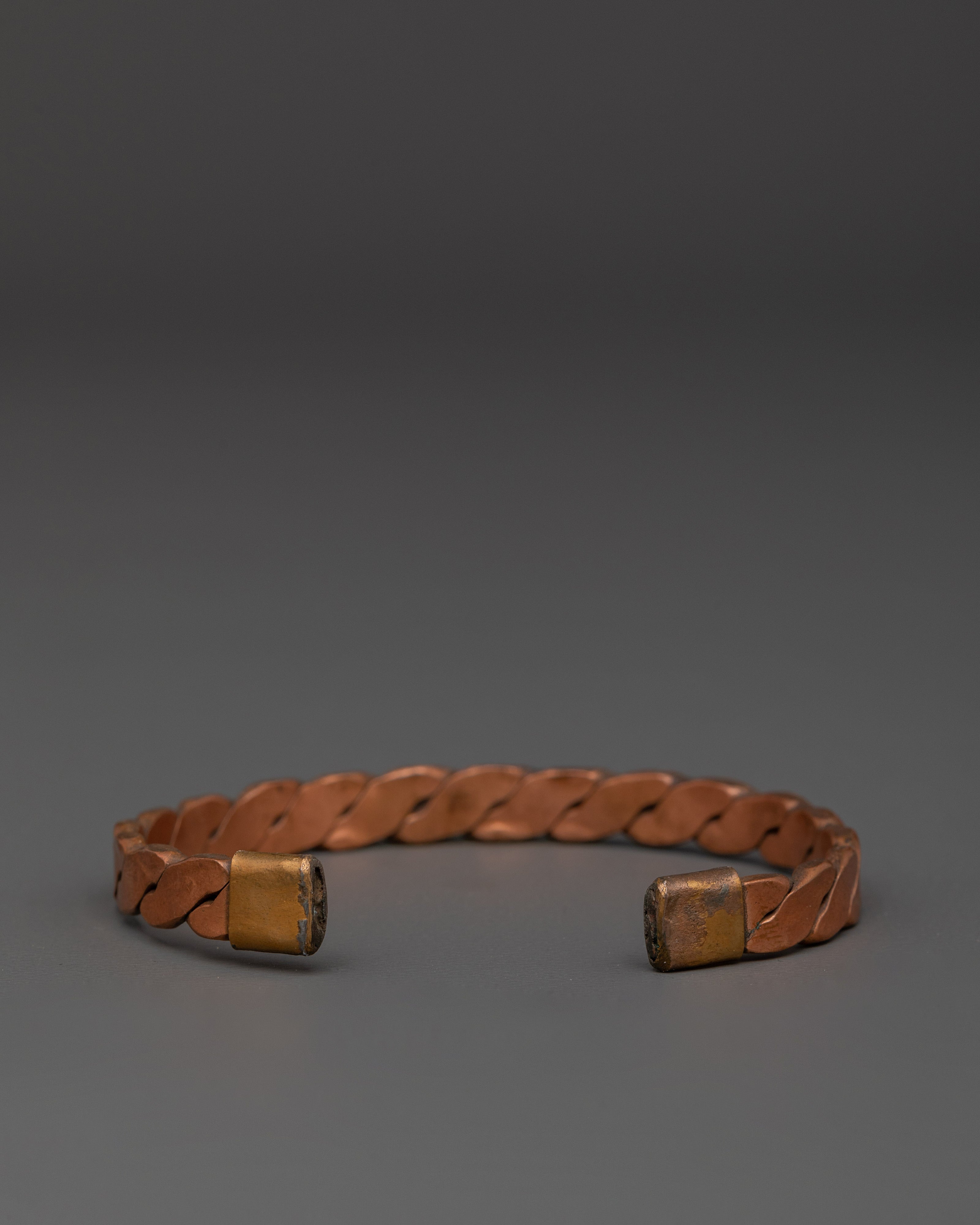 Handcrafted Twisted Copper Cuff Bracelet | Artisan Energy Jewelry