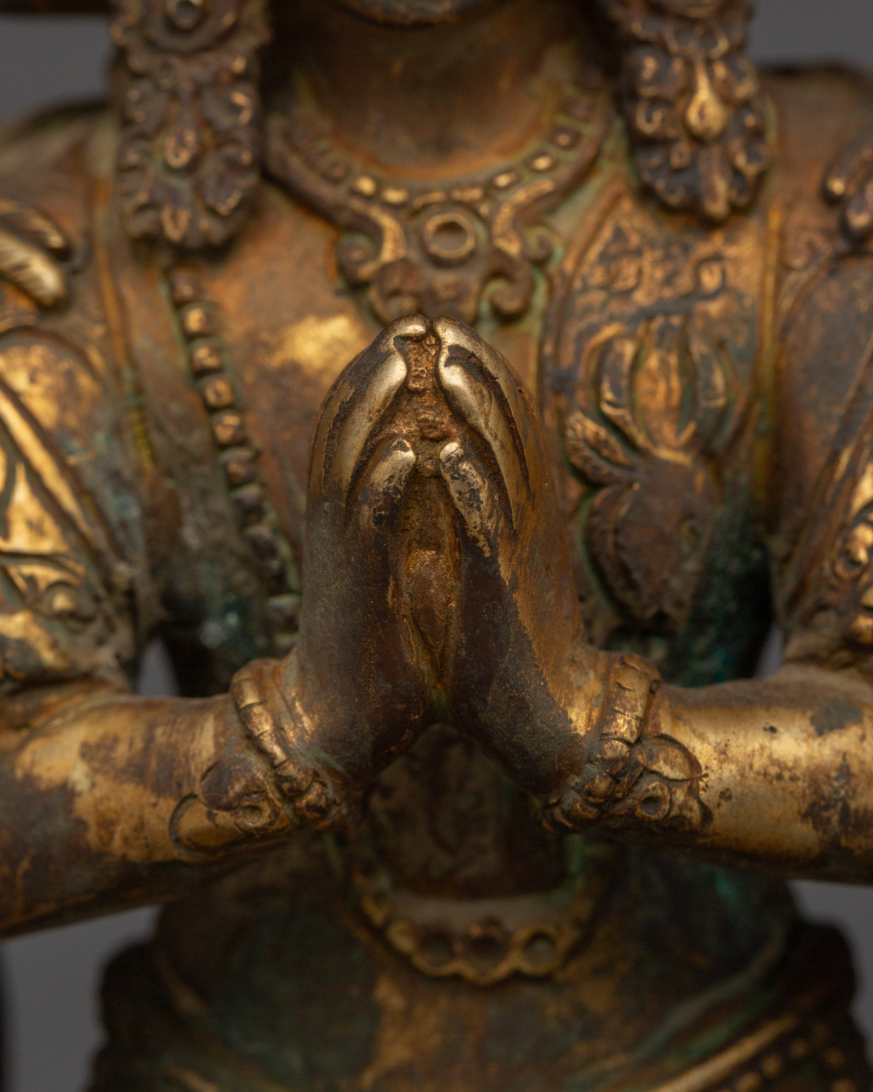 Tibetan 1000 Armed Chenrezig Statue | Divine Protector of Compassion