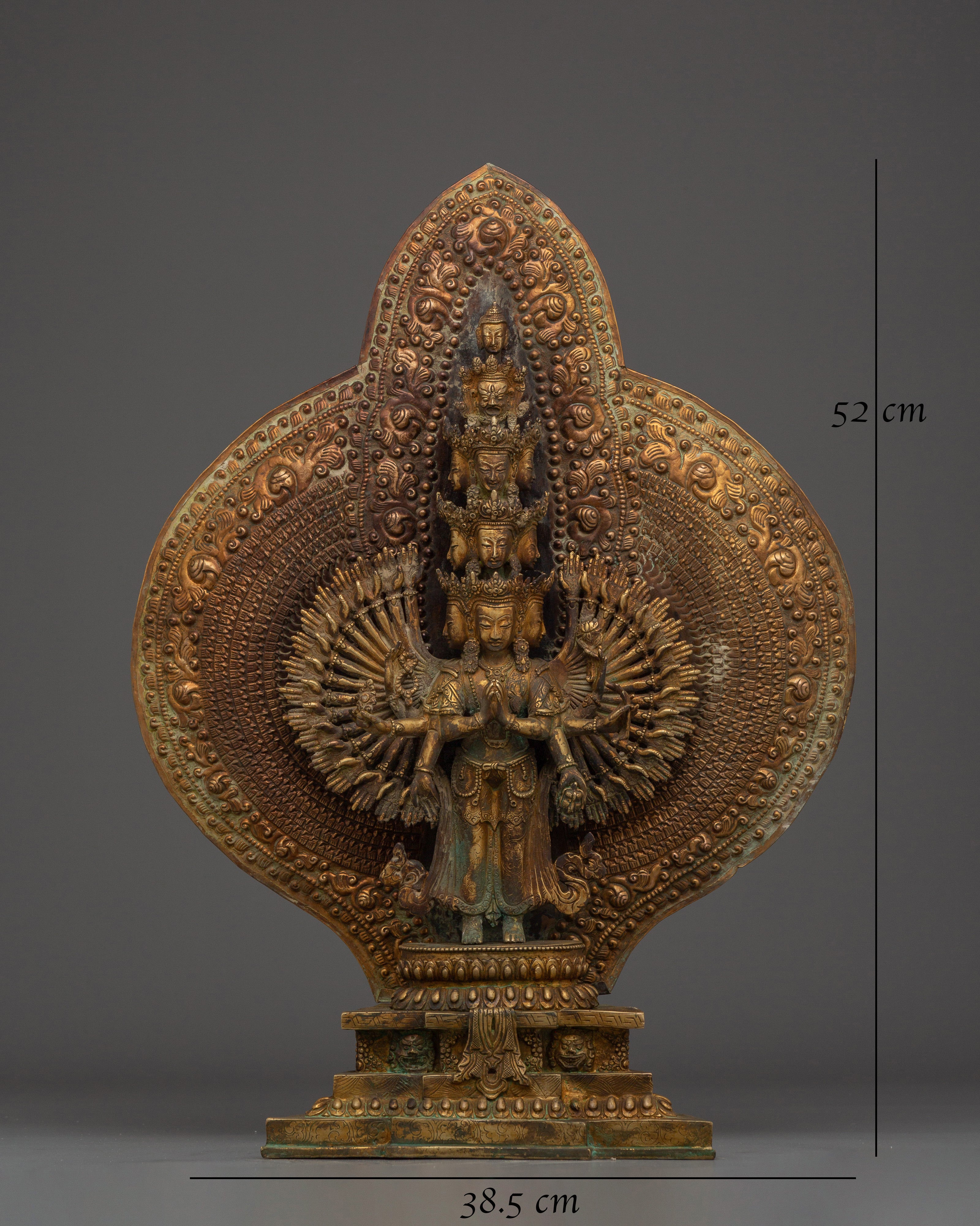Tibetan 1000 Armed Chenrezig Statue | Divine Protector of Compassion