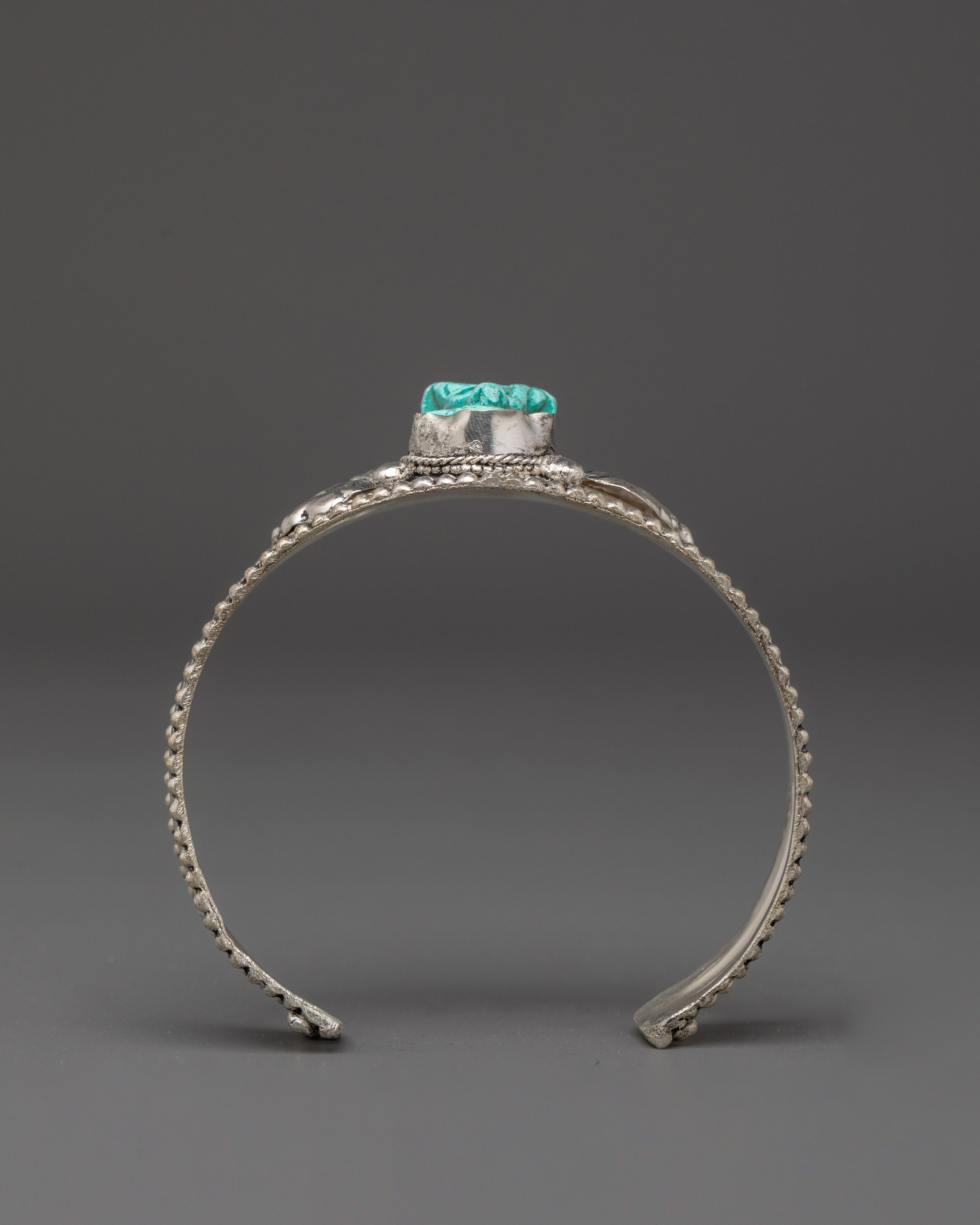 Tibetan Spiritual Jewelry | Turquoise Cuff Bracelet for Healing
