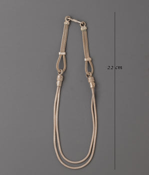 Handmade White Metal Necklace | Crafted Artisan Necklace