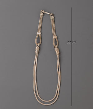 Handmade White Metal Necklace | Crafted Artisan Necklace