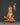 Handmade Tibetan Guru Rinpoche Statue | Copper Gold-Plated and Acrylic Sculpture