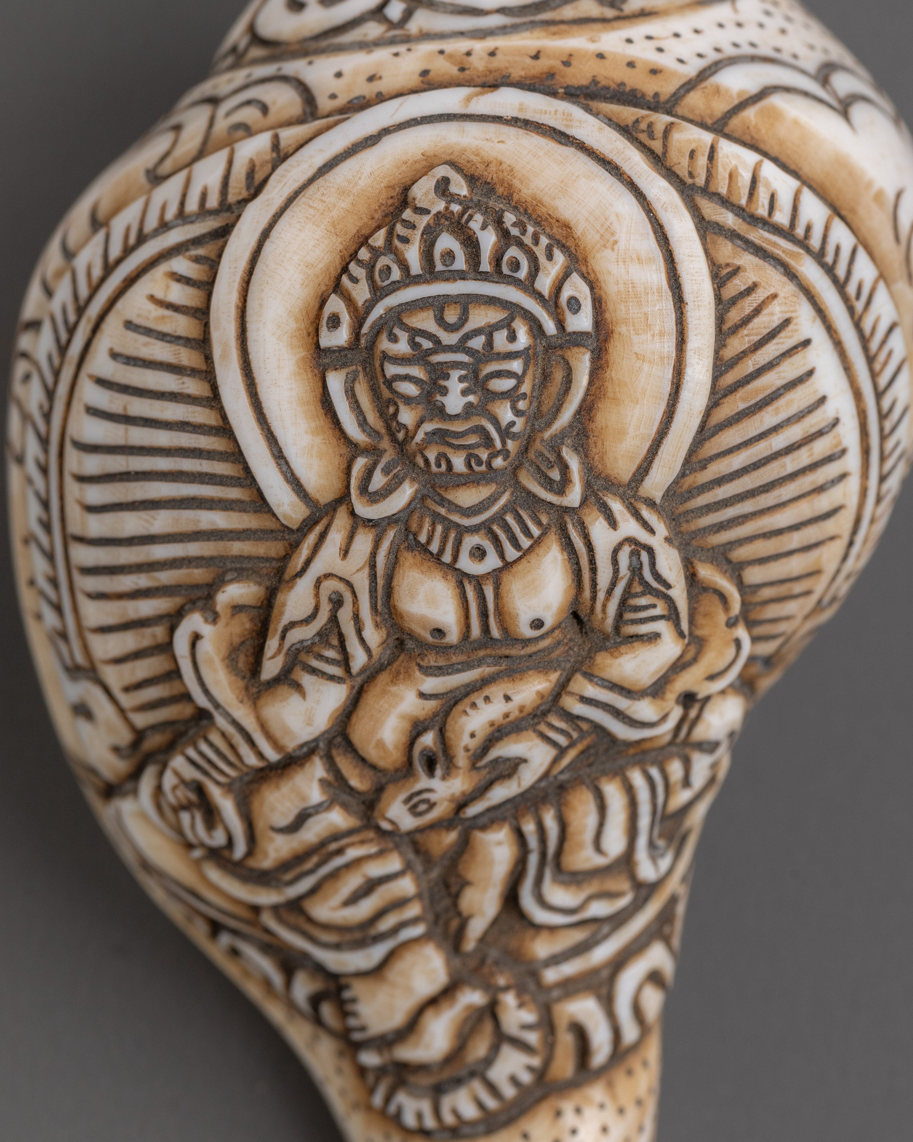 Dzambhala Conch – Sacred Buddhist Artifact