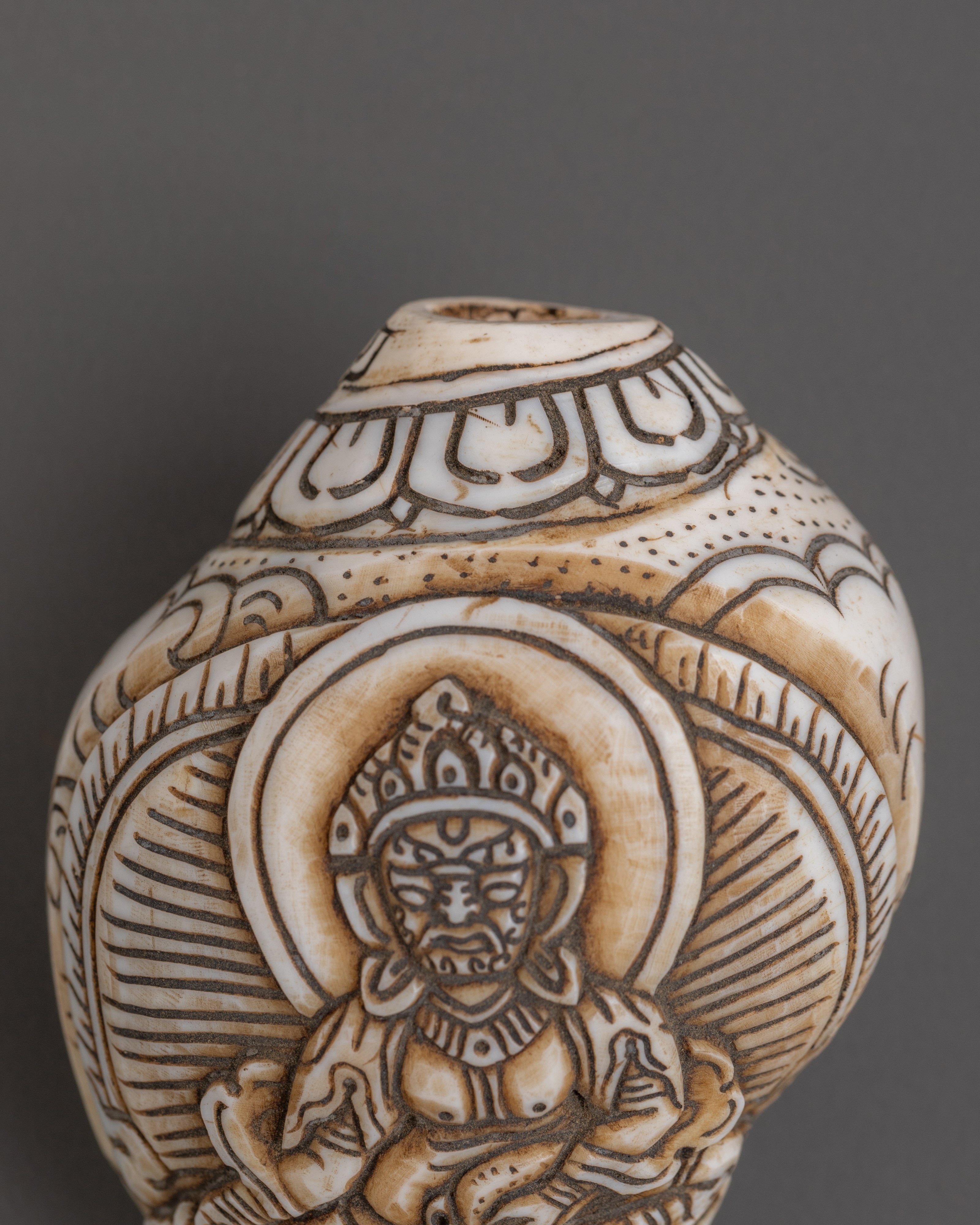 Dzambhala Conch – Sacred Buddhist Artifact