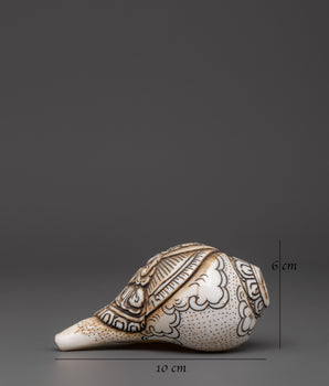 Dzambhala Conch – Sacred Buddhist Artifact