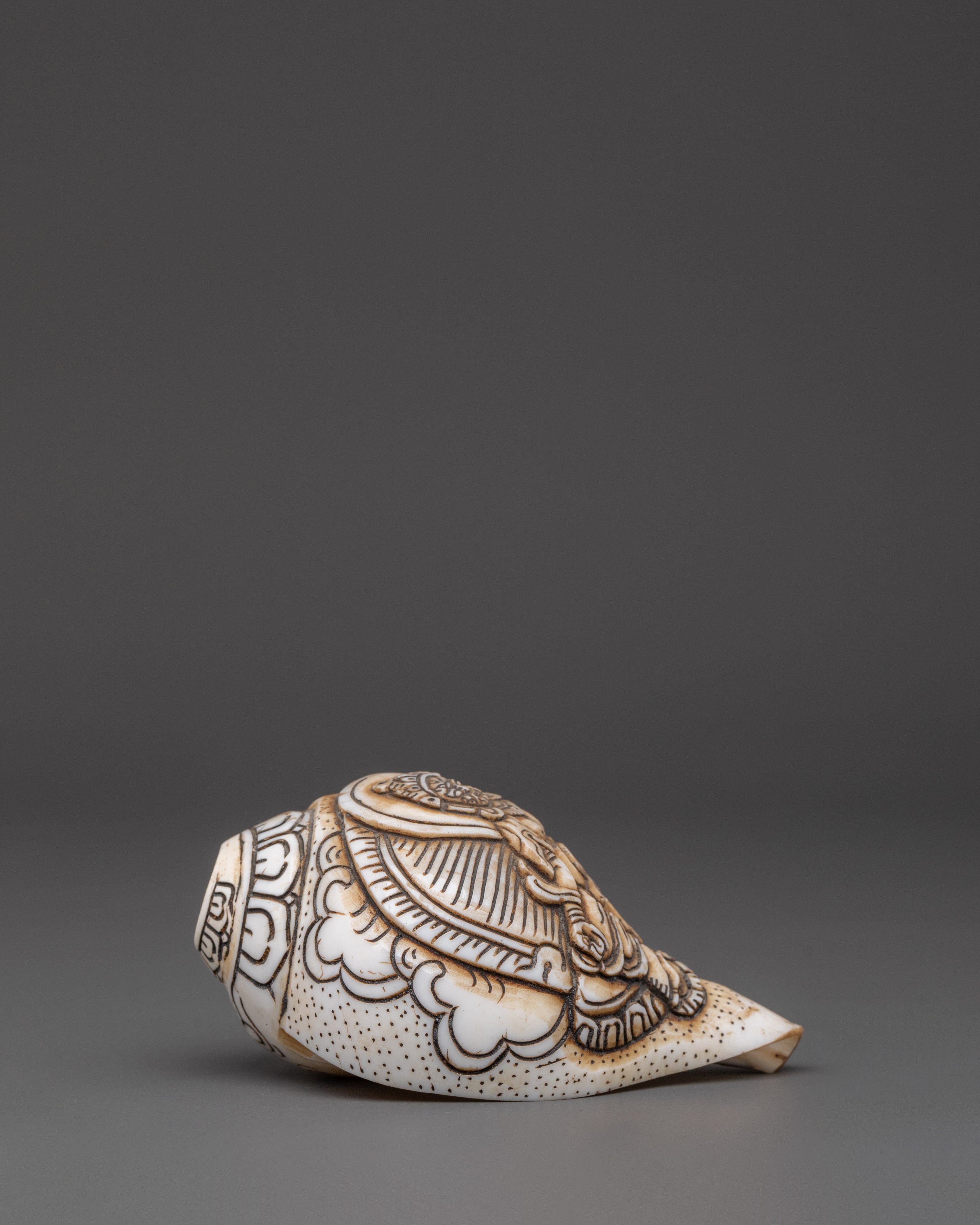 Dzambhala Conch – Sacred Buddhist Artifact