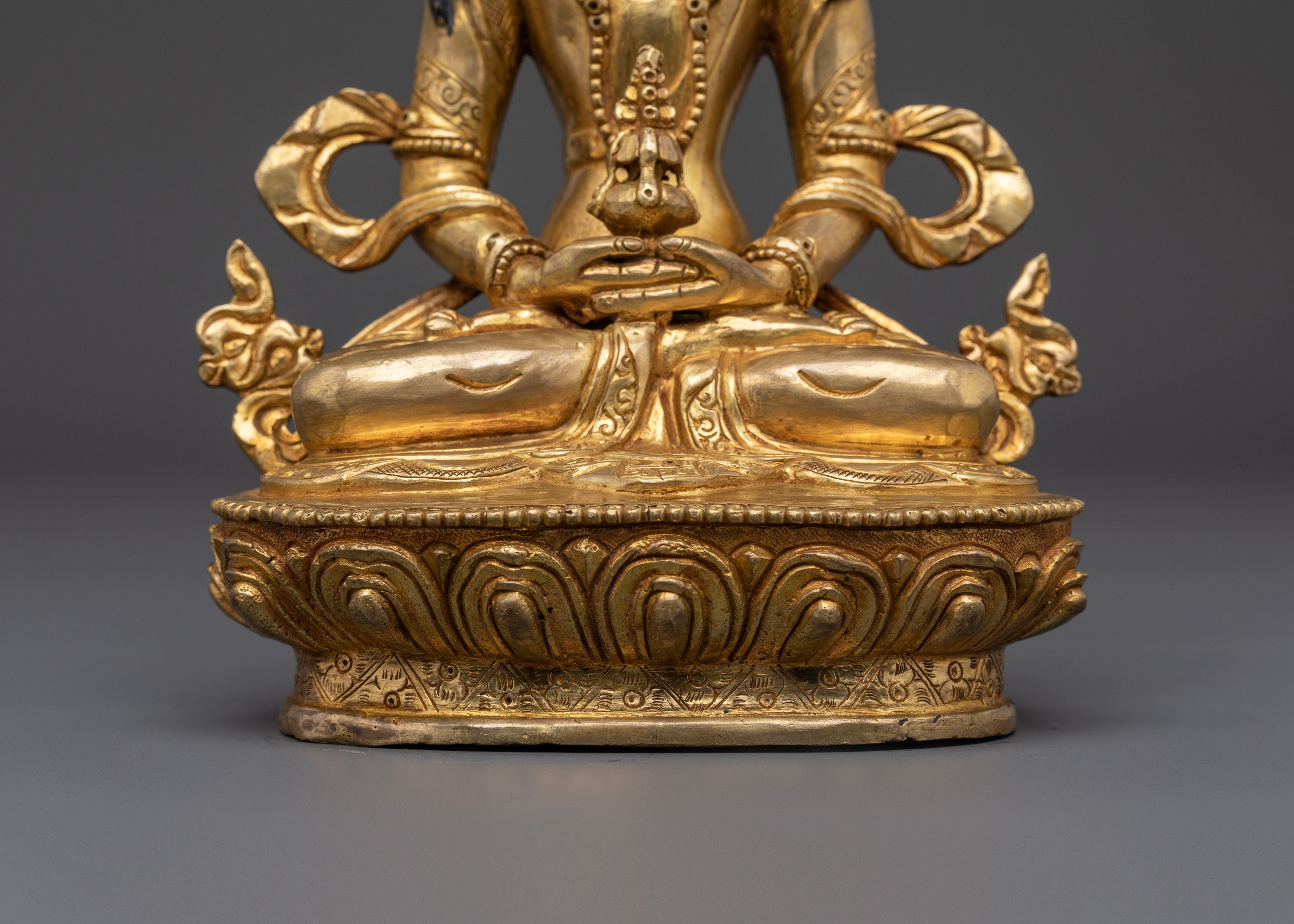 Gold Plated Amitayus Statue | Buddha of Eternal Life