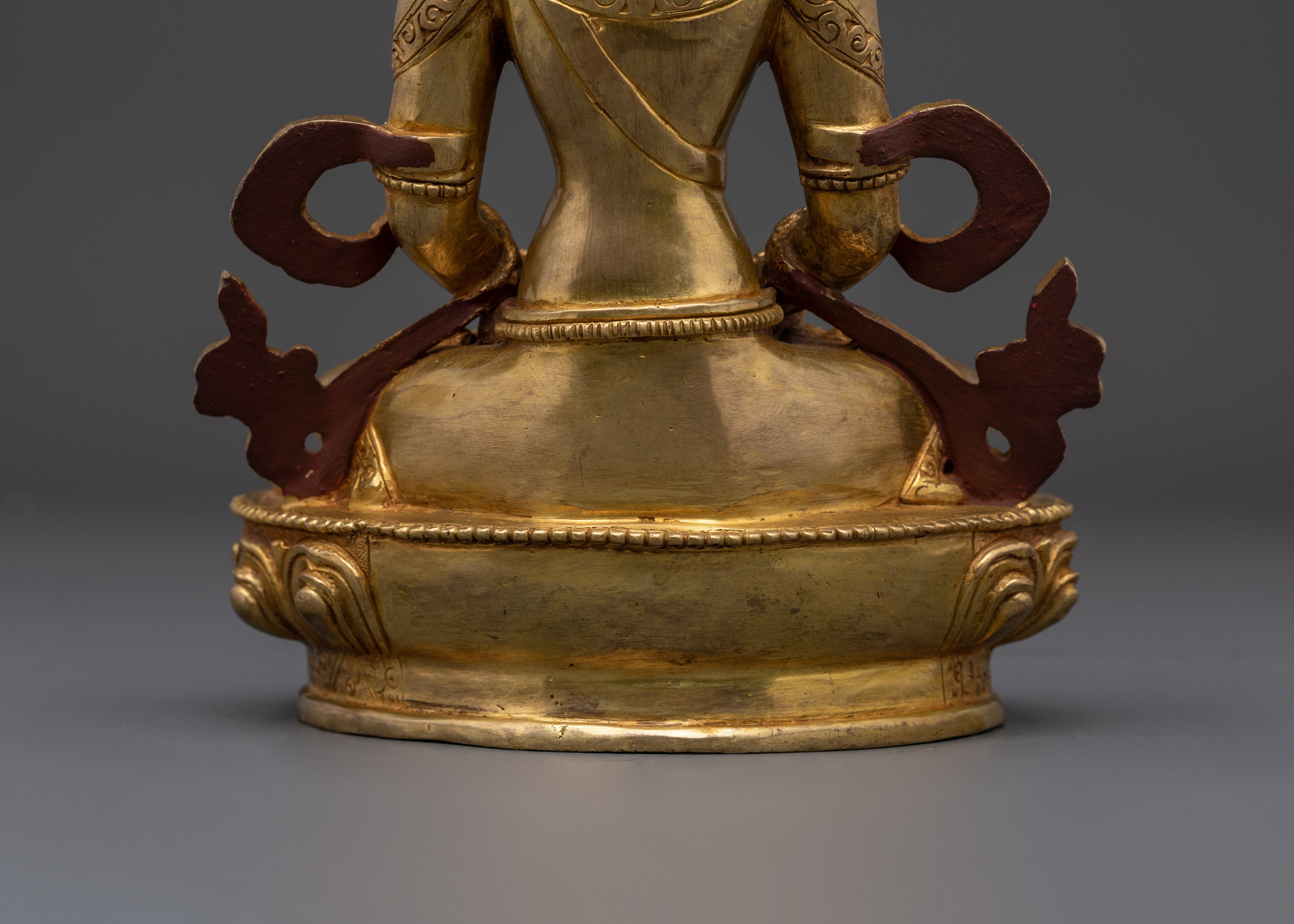 Gold Plated Amitayus Statue | Buddha of Eternal Life
