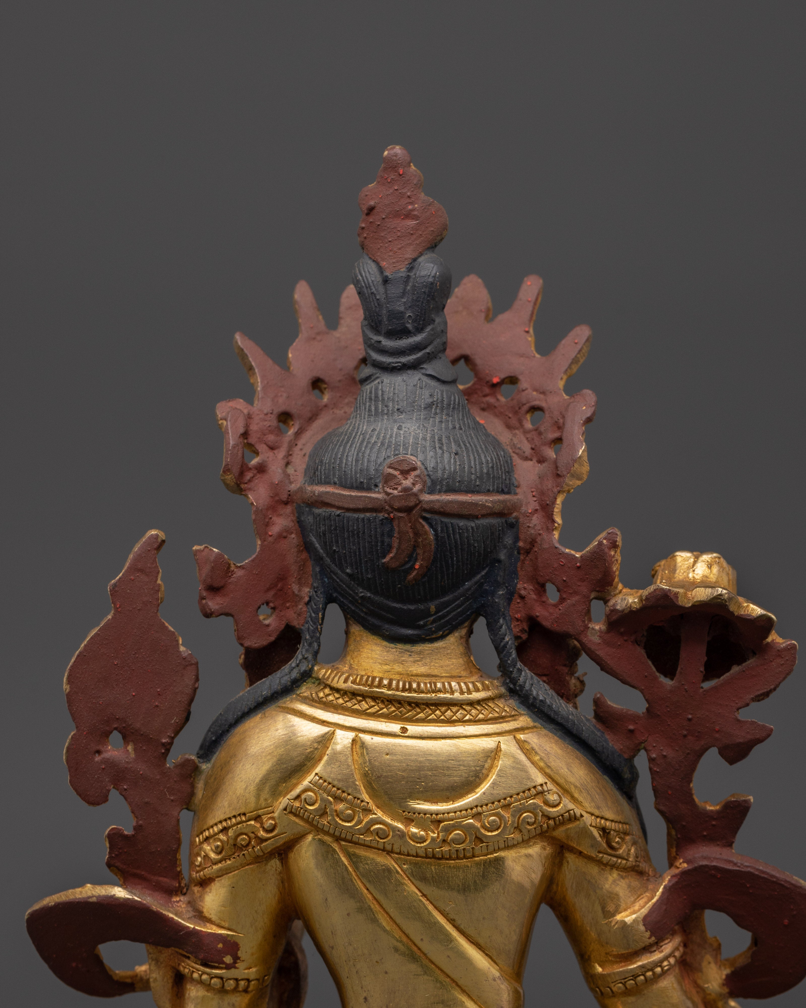 Green Tara Gold Plated Statue | Statue Healing and Blessings