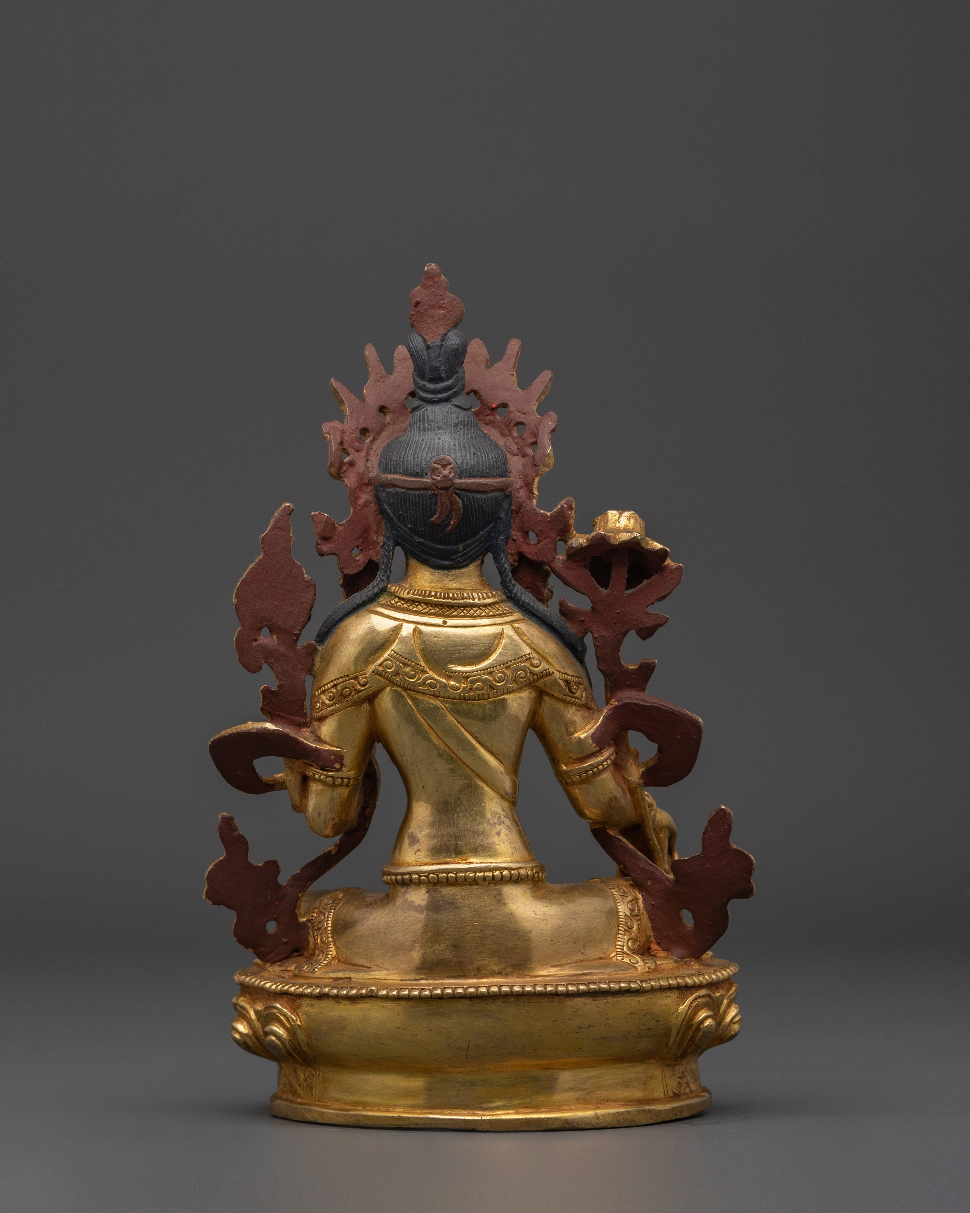 Green Tara Gold Plated Statue | Statue Healing and Blessings