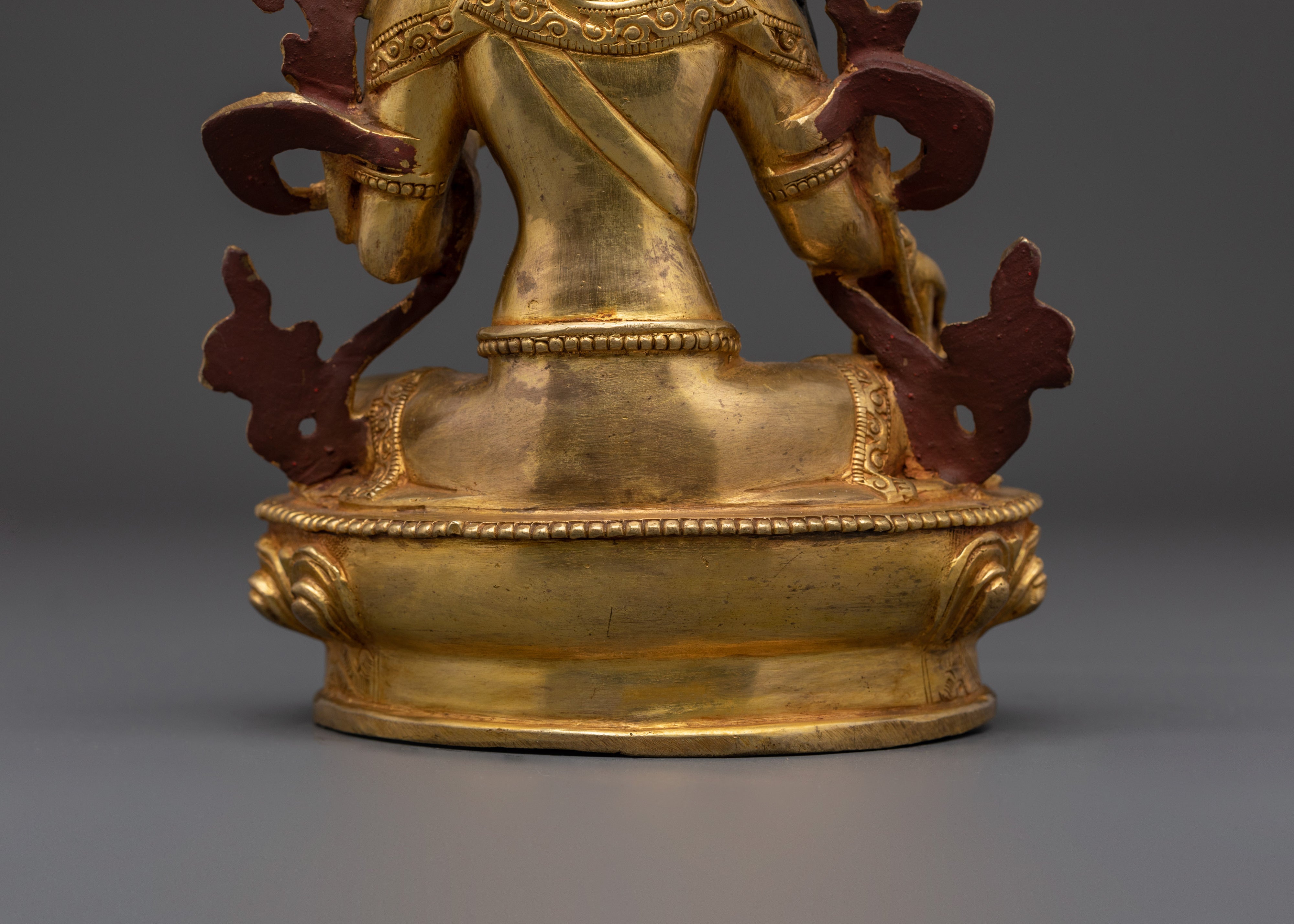 Green Tara Gold Plated Statue | Statue Healing and Blessings