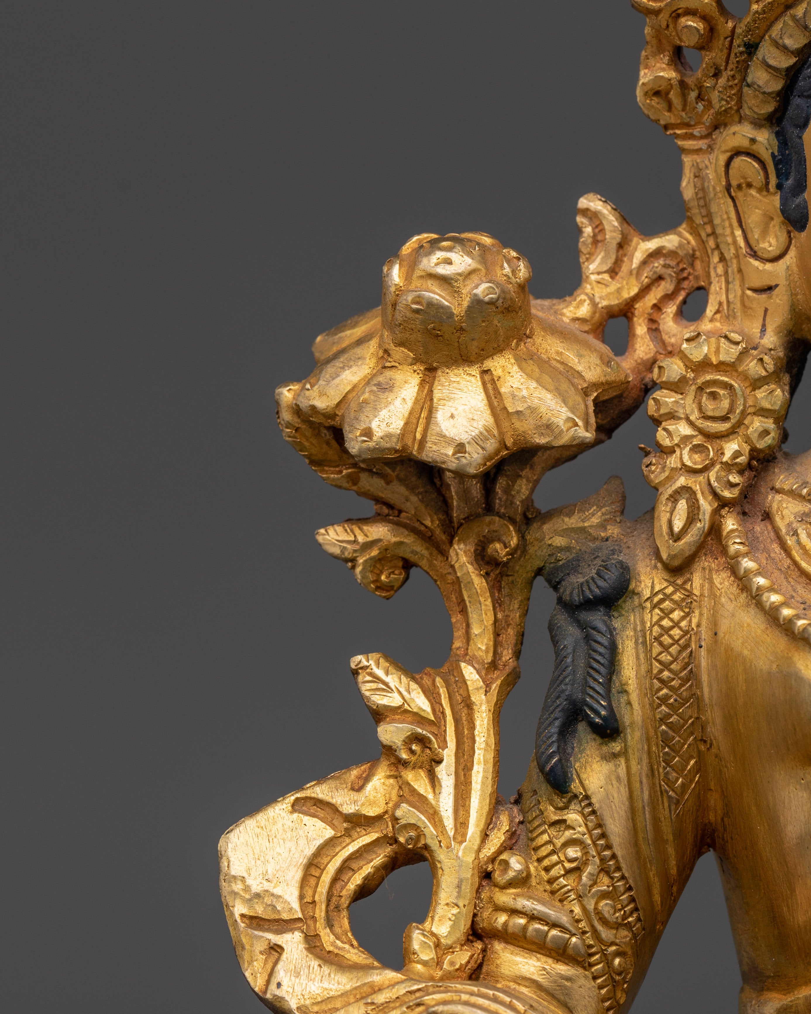 Green Tara Gold Plated Statue | Statue Healing and Blessings