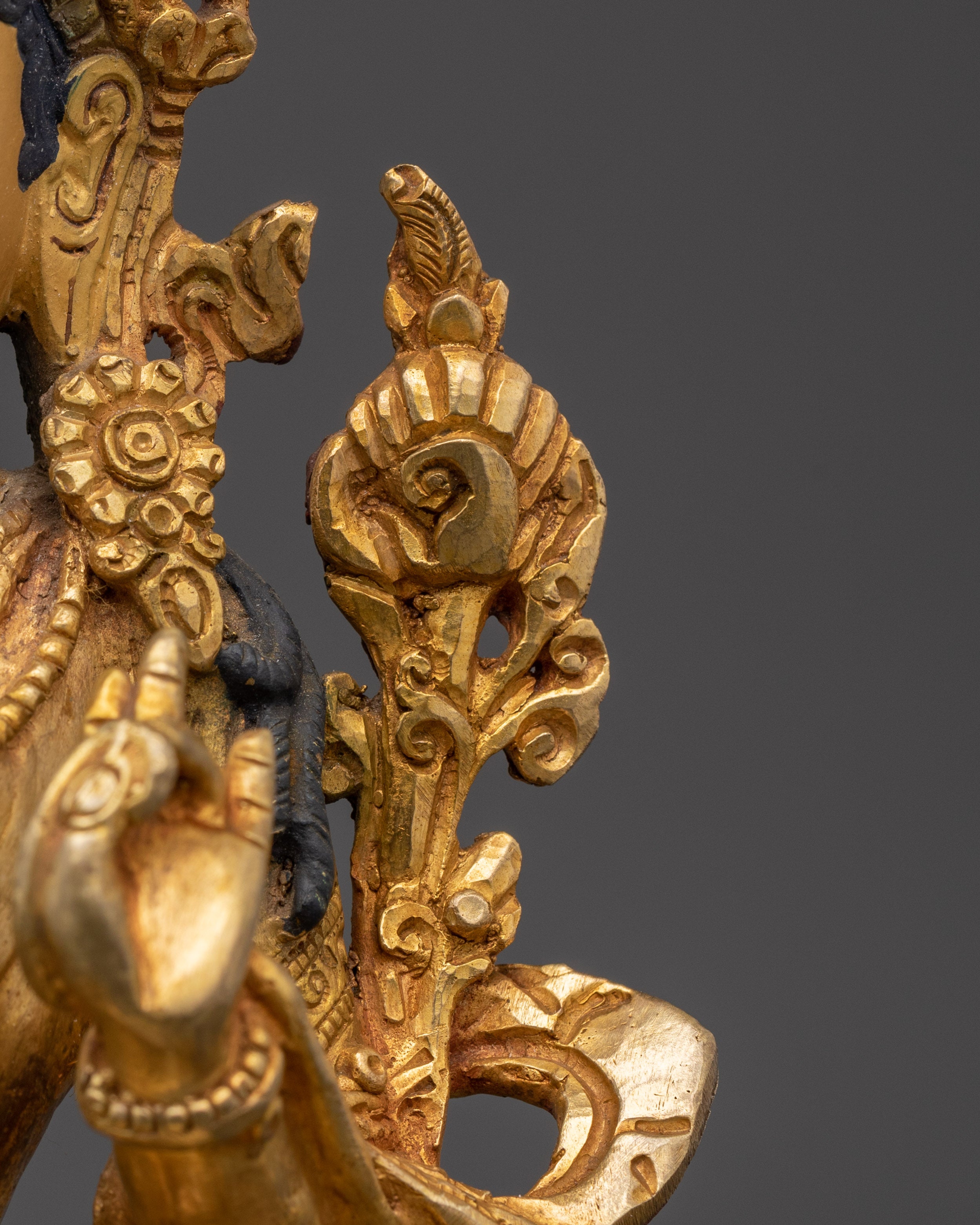 Green Tara Gold Plated Statue | Statue Healing and Blessings