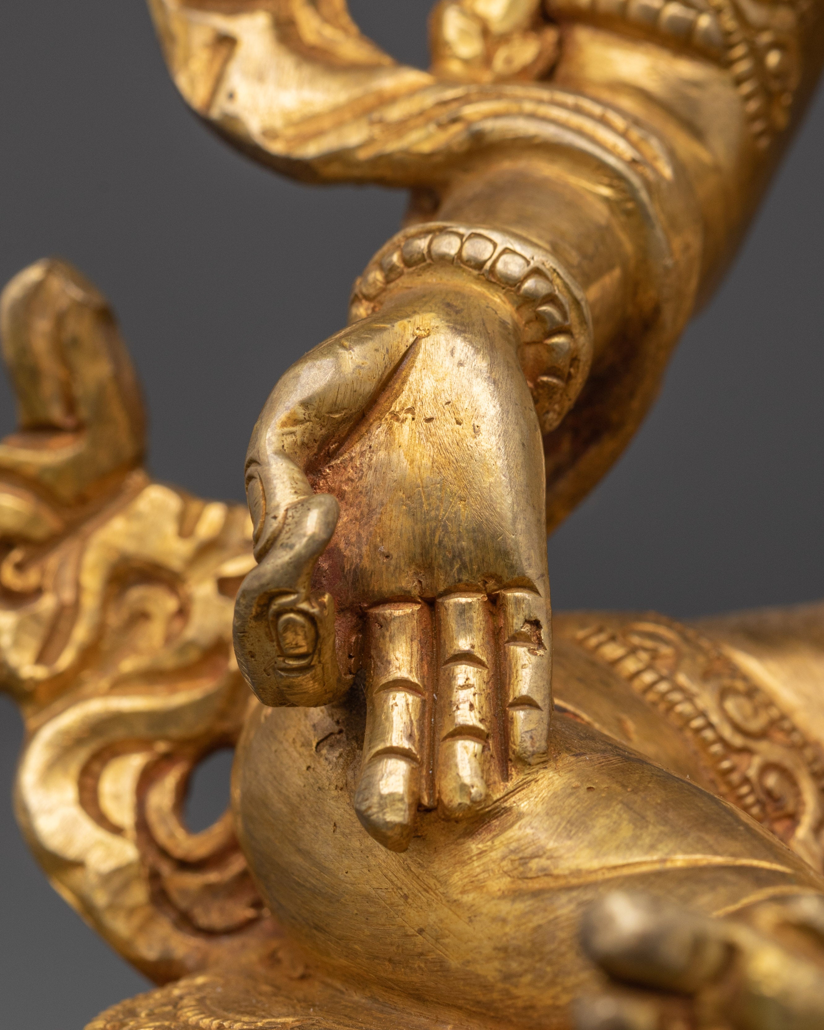 Green Tara Gold Plated Statue | Statue Healing and Blessings