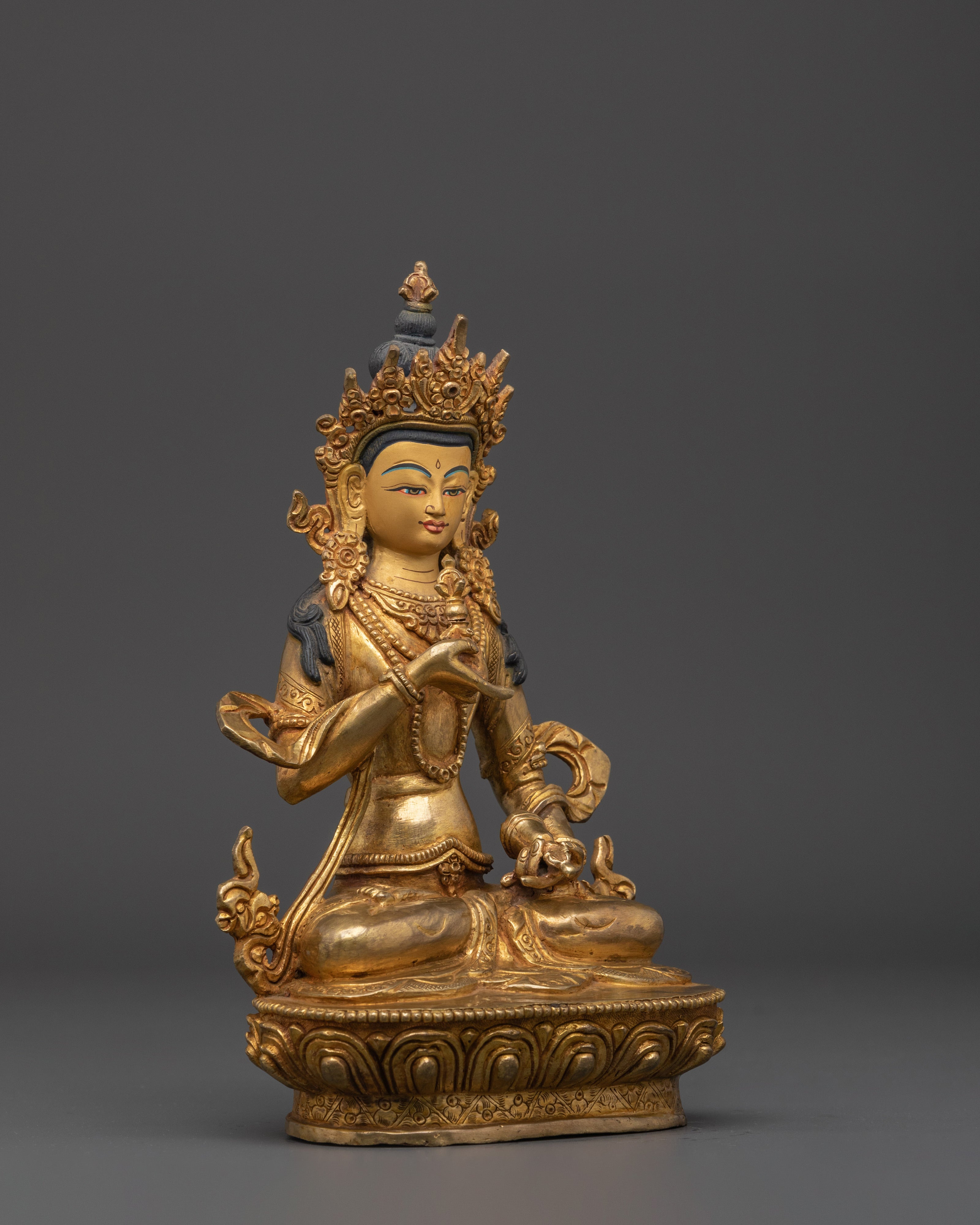 Vajrasattva Gold Plated Statue | Copper Body for Purification