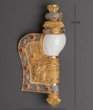 Gold and Silver Conch Shell | Copper Body with Silver & Gold Plating