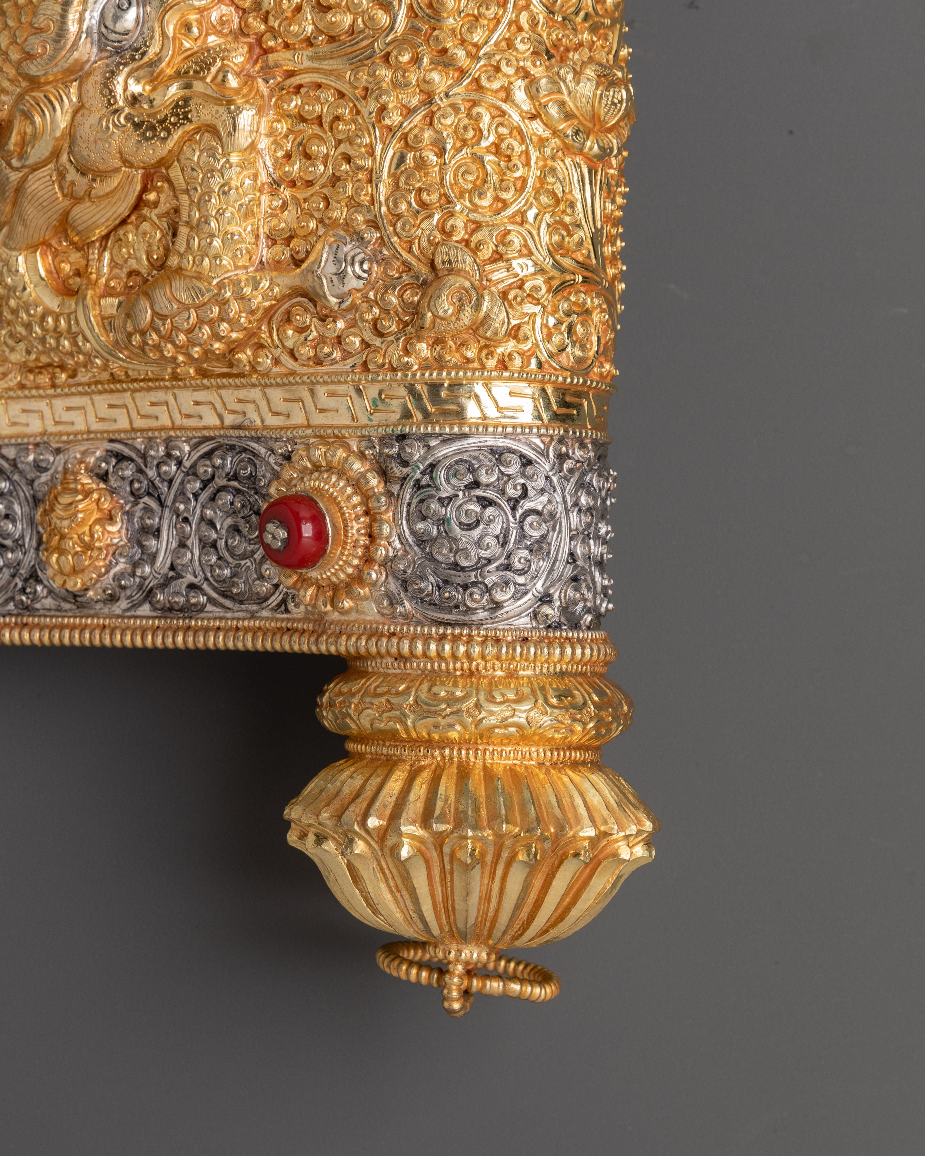 Gold and Silver Conch Shell | Copper Body with Silver & Gold Plating