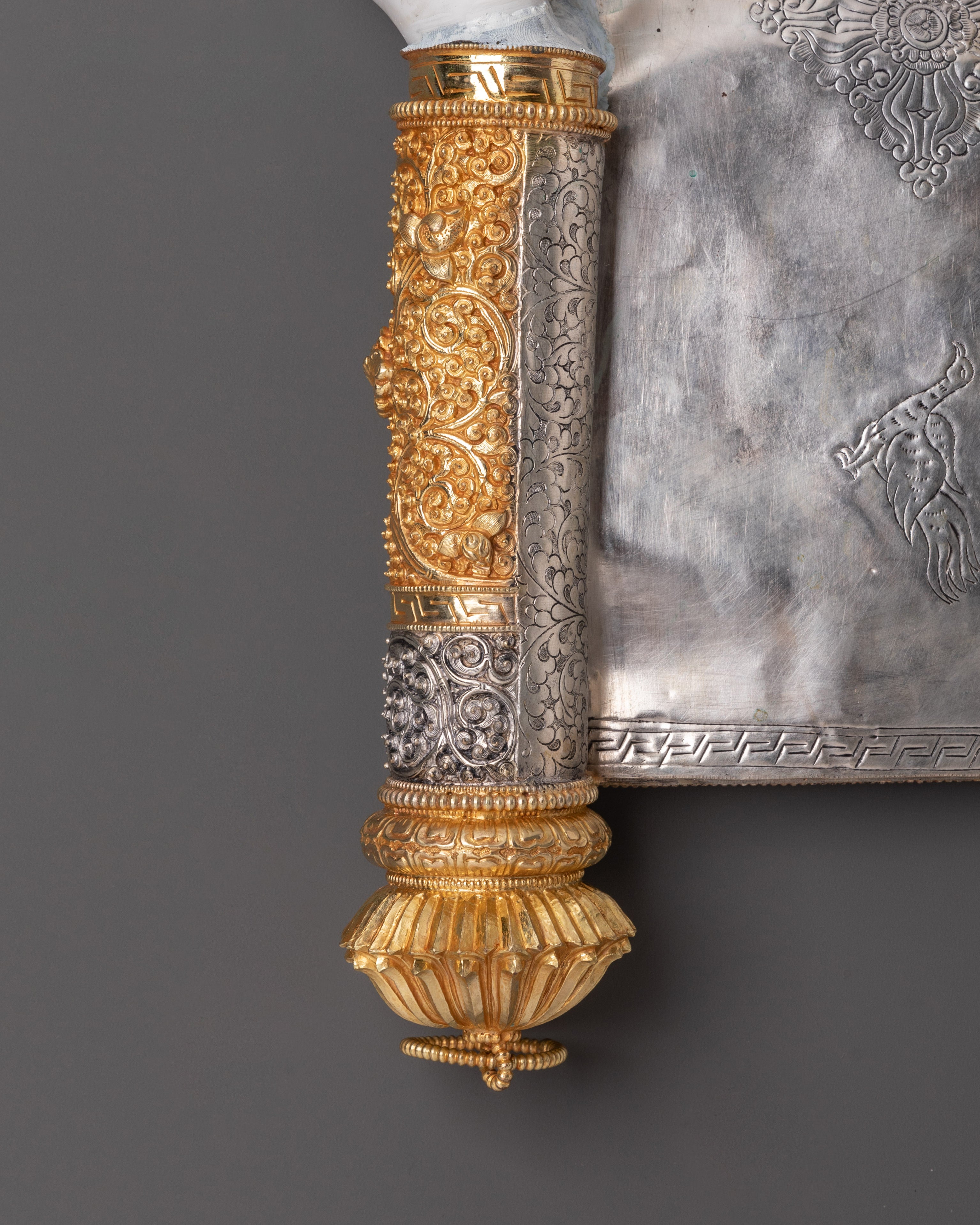 Gold and Silver Conch Shell | Copper Body with Silver & Gold Plating