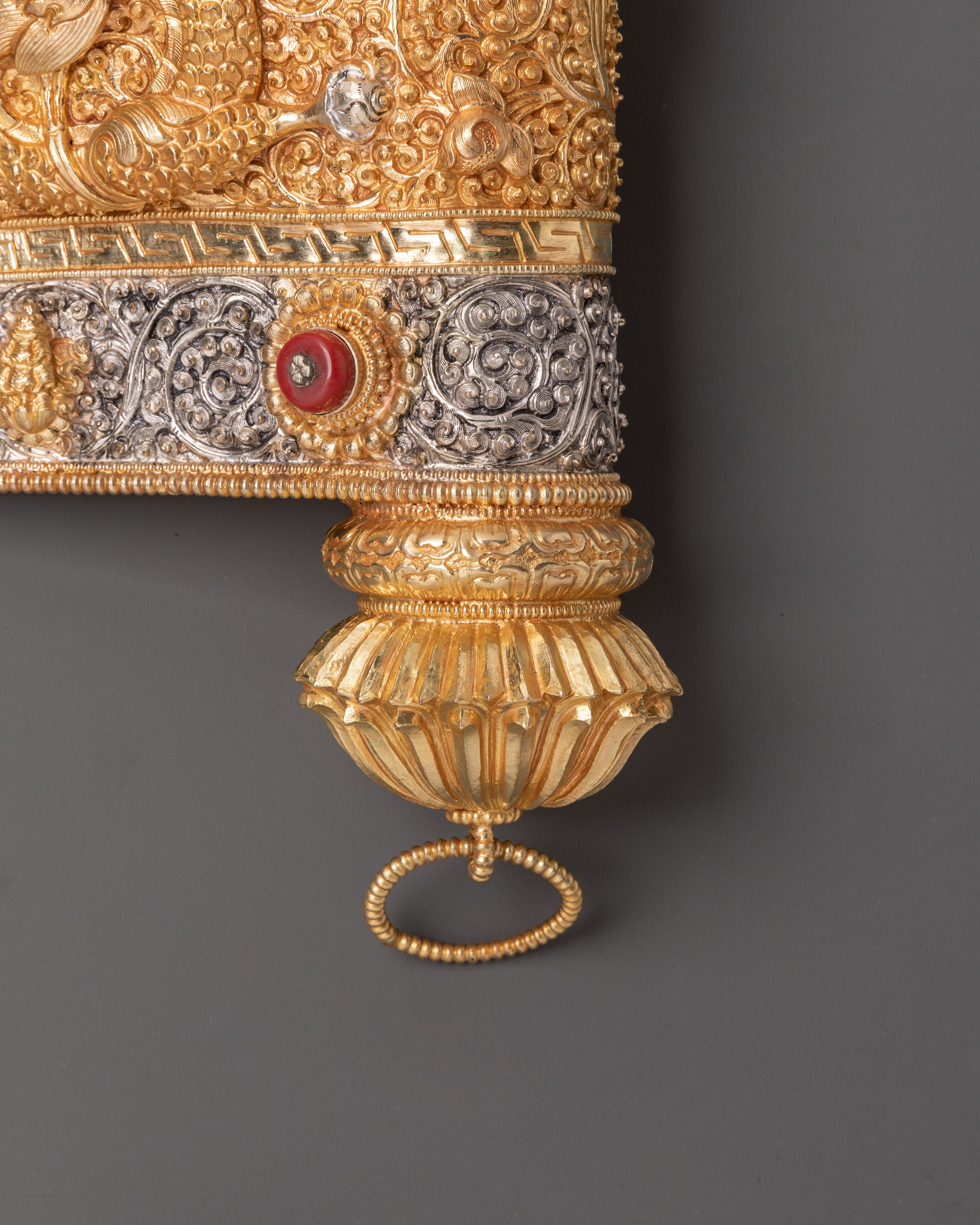 Gold and Silver Conch Shell | Copper Body with Silver & Gold Plating
