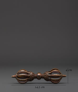 Oxidized Copper Dorje Vajra | Spiritual Protection