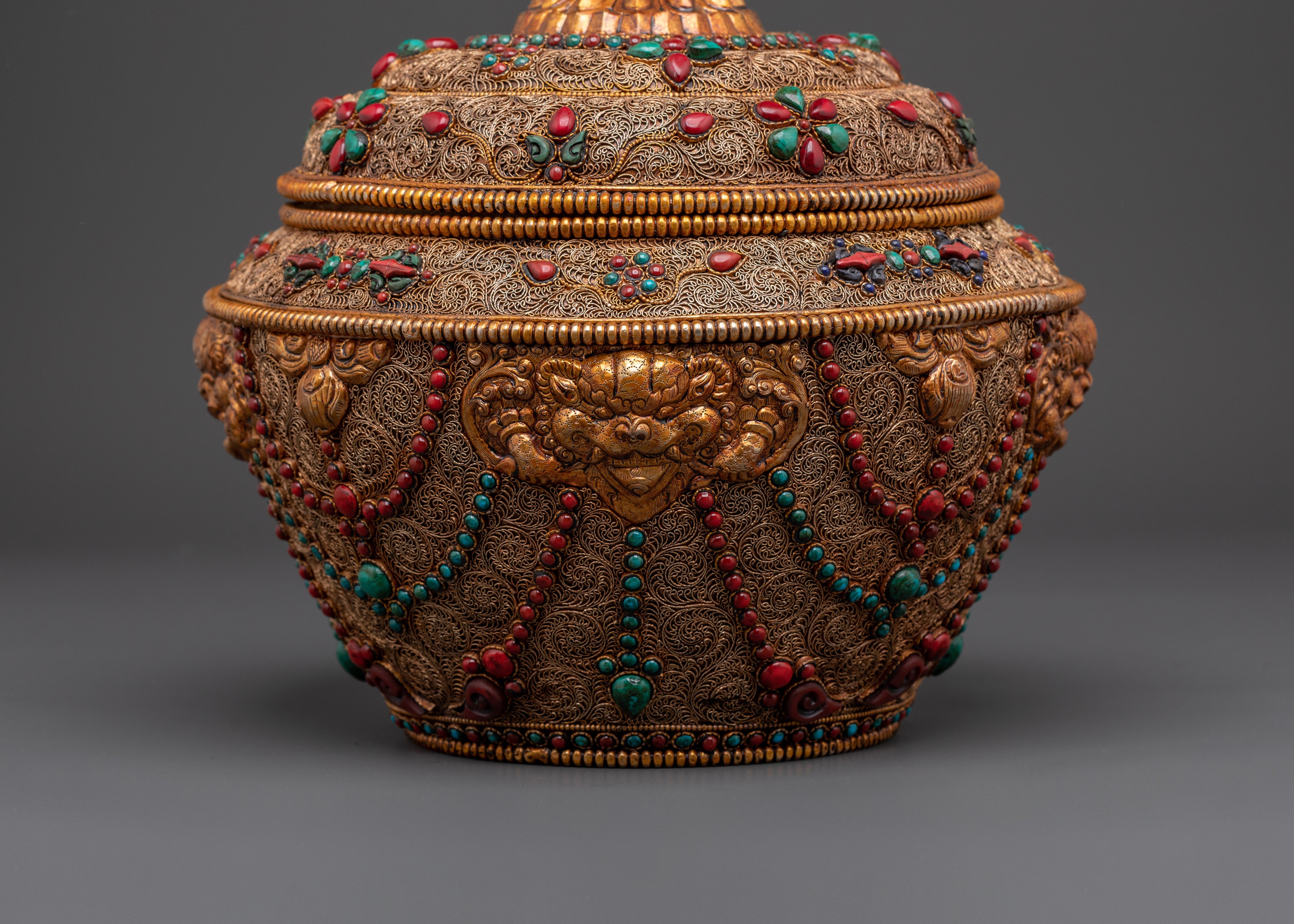 Traditional Ceremonial Rice Pot | Spiritual Ritual and Offering Pot