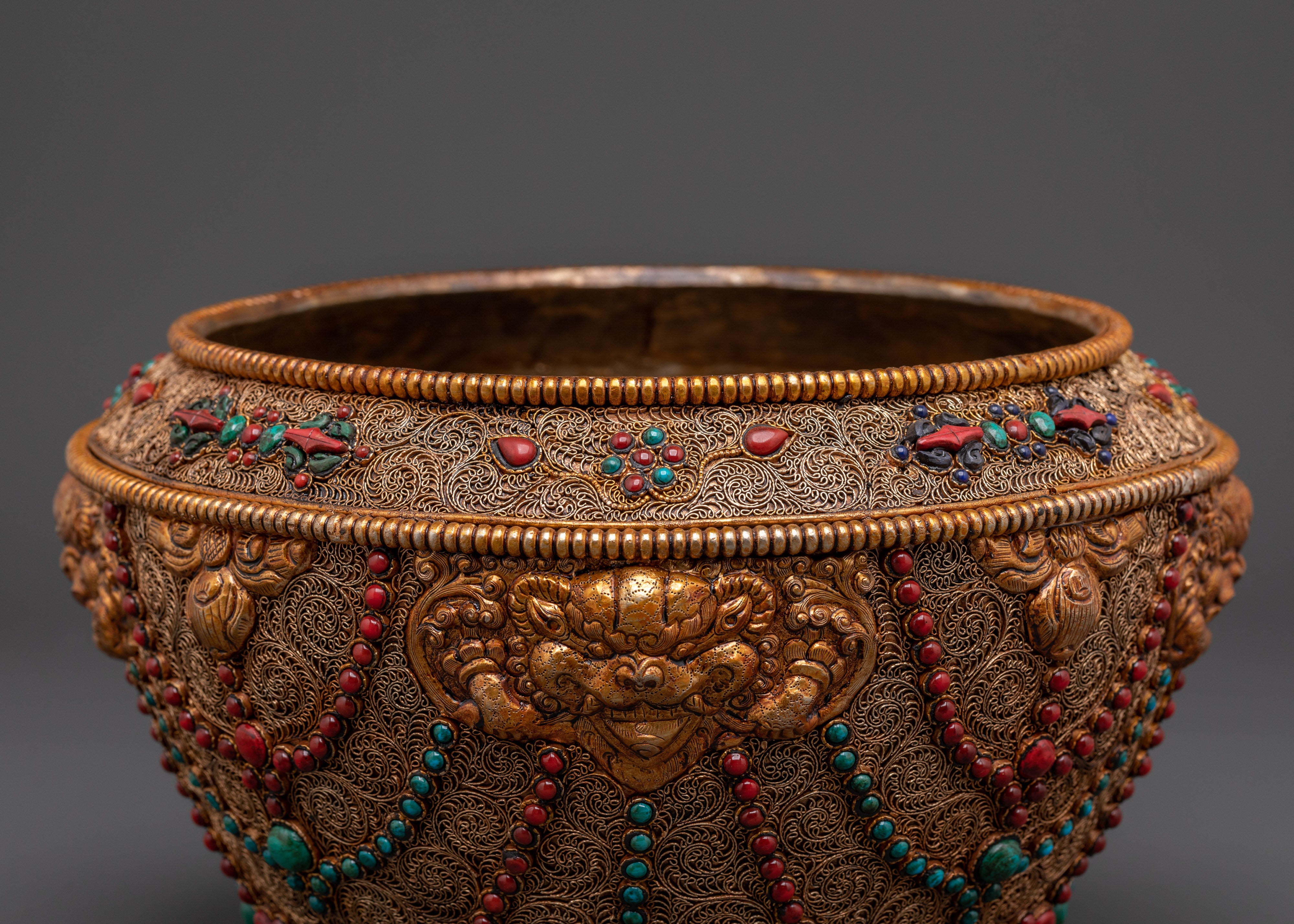 Traditional Ceremonial Rice Pot | Spiritual Ritual and Offering Pot