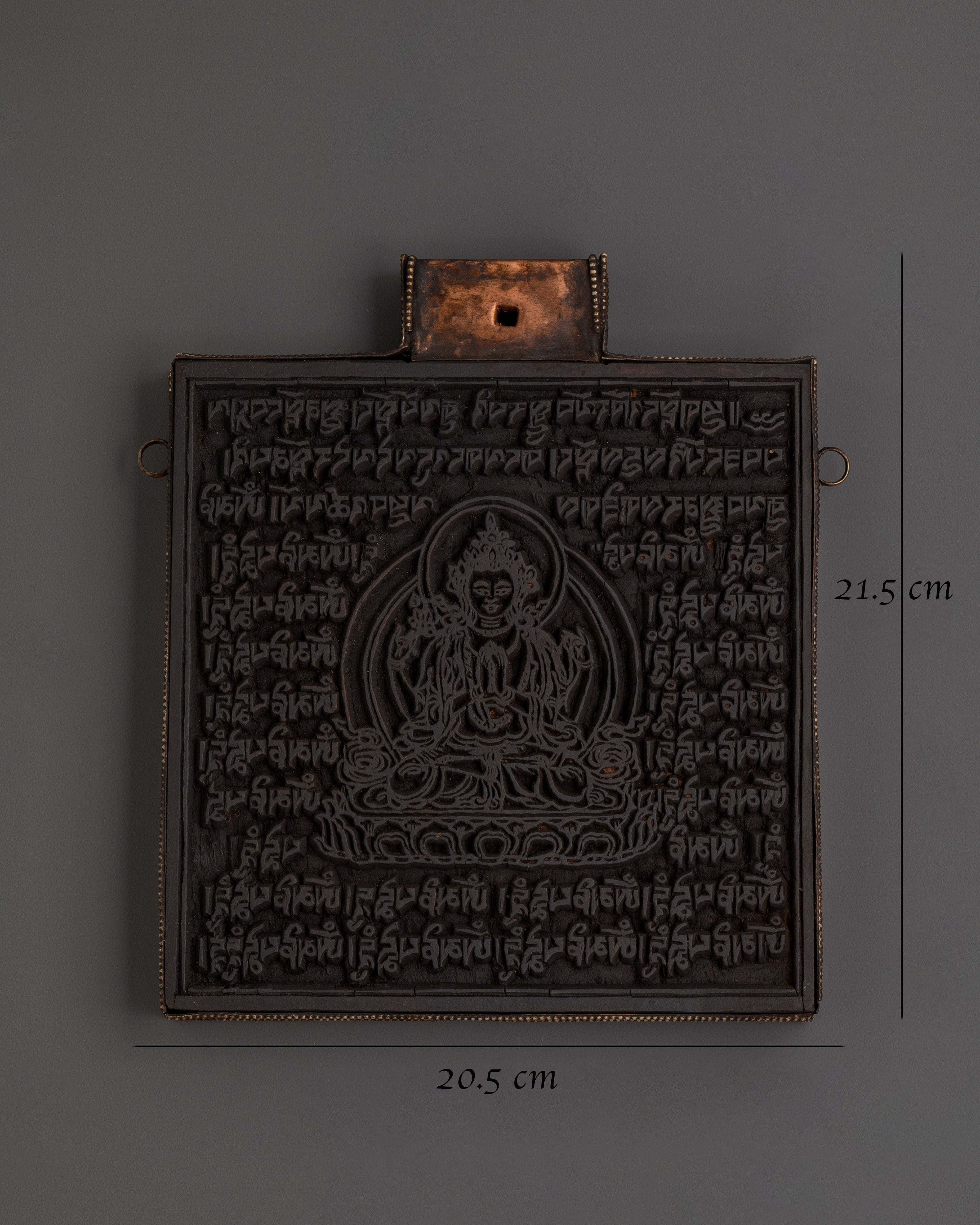 Buddhist Chenrezig Stamp | Spiritual Meditation Tool