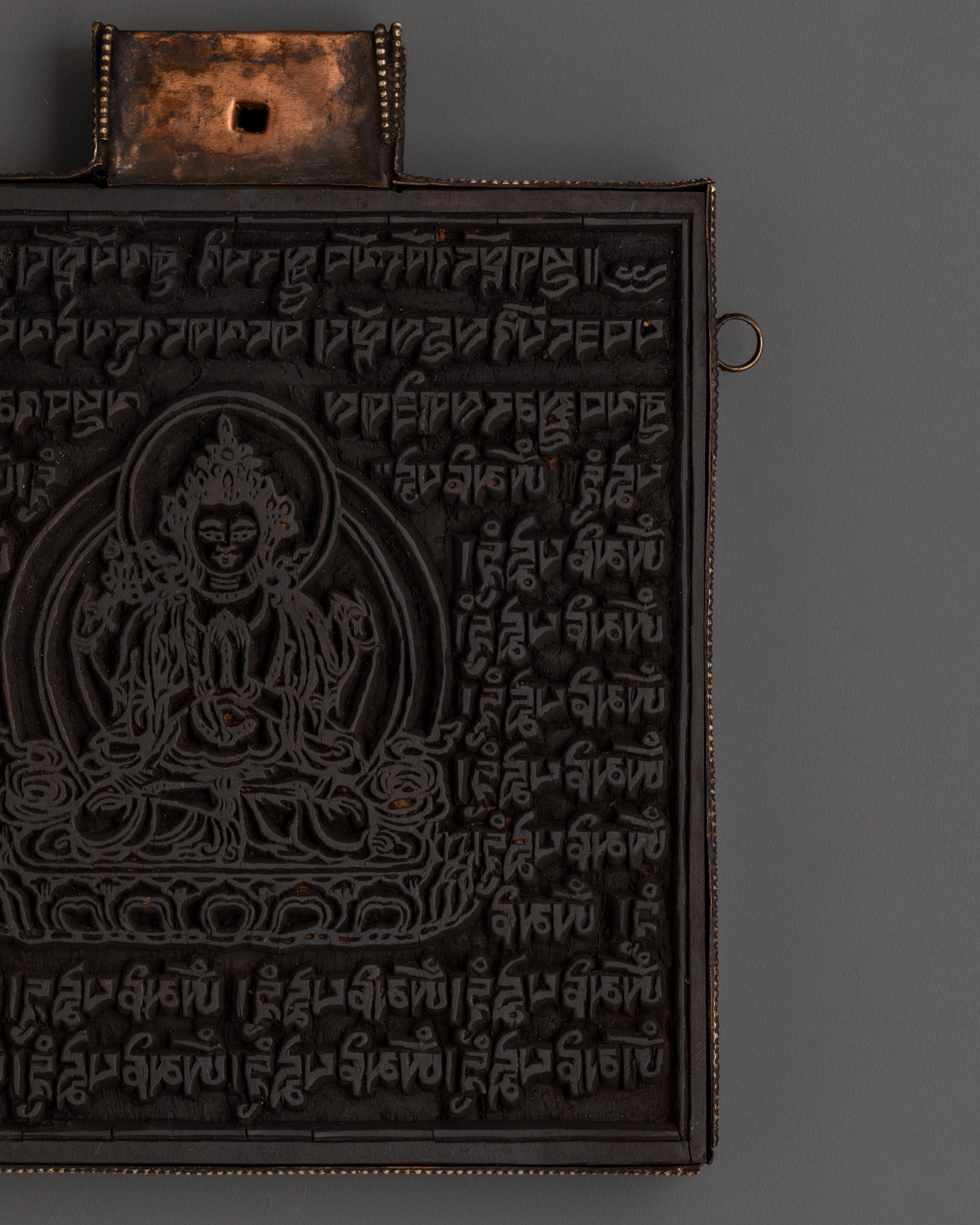 Buddhist Chenrezig Stamp | Spiritual Meditation Tool