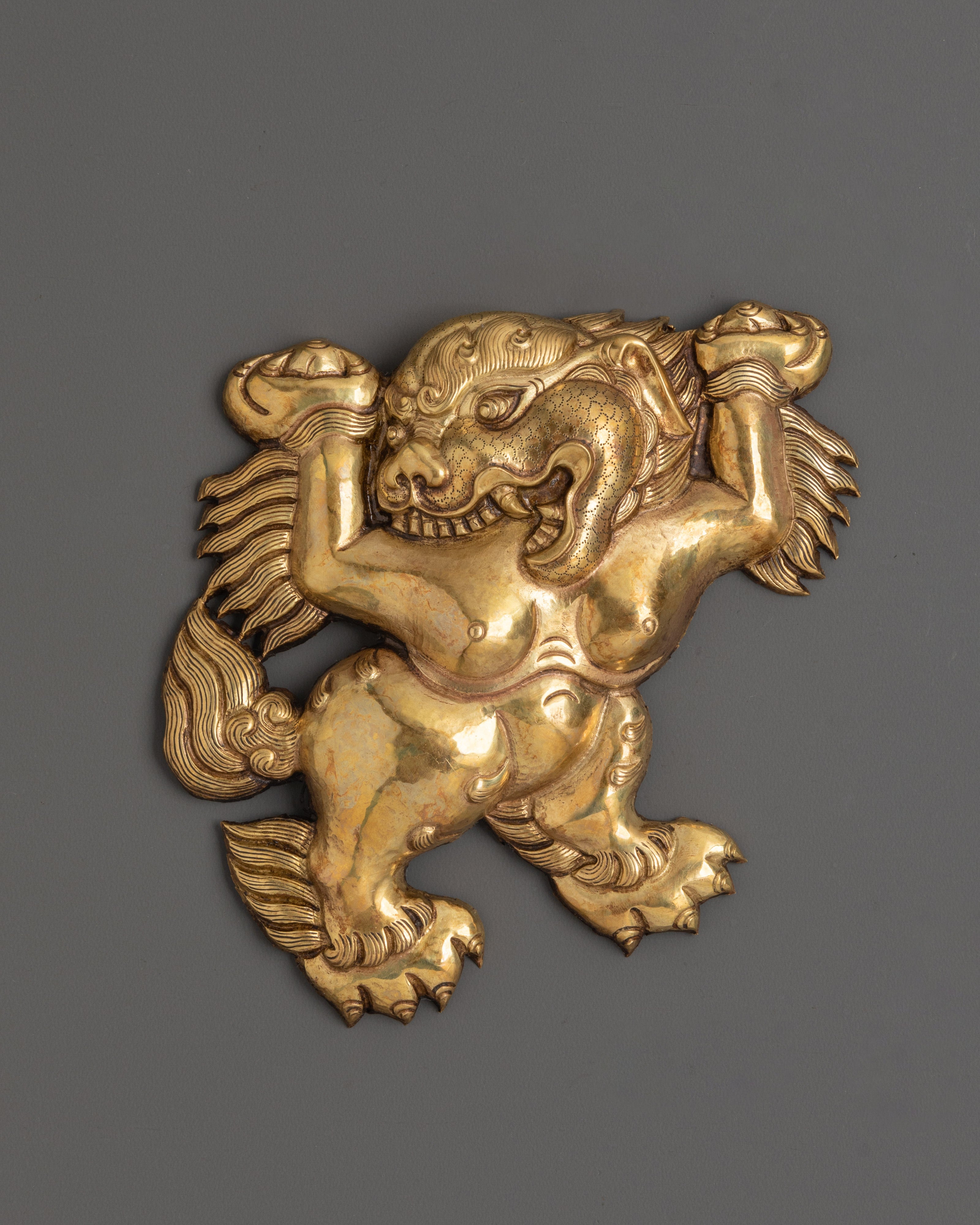 Handcrafted Wall Hanging Lion Artwork | Lion Sacred Spiritual Decor