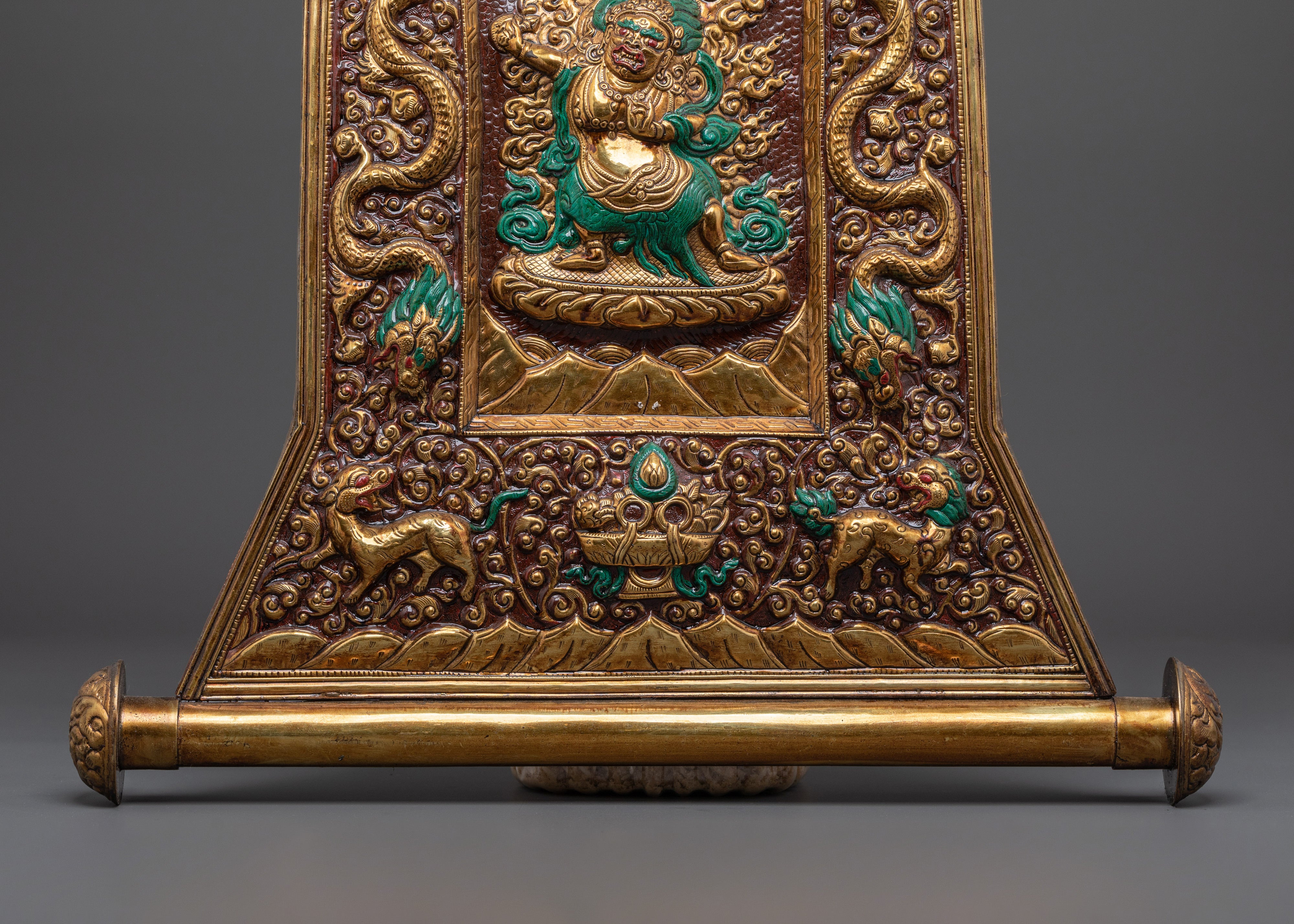 Spiritual Vajrapani Carved Wall Hanging | Spiritual Home Decor
