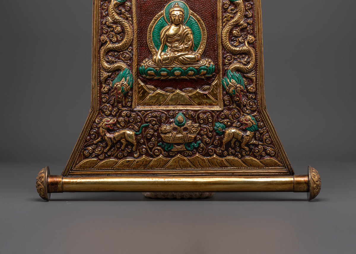 Buddha Shakyamuni Brass Wall Hanging | A Sacred Symbol of Peace and Enlightenment