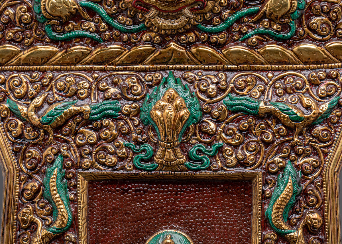 Buddha Shakyamuni Brass Wall Hanging | A Sacred Symbol of Peace and Enlightenment