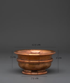 Handmade Meditation Offering Bowls Set | Ritual Bowls for Shrine Altar and Prayers