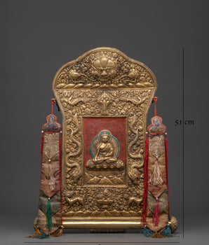 Traditional Brass Shakyamuni Buddha Artwork | Symbol of Enlightenment