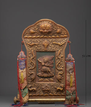 Vajrapani Brass Wall Hanging | Tibetan Spiritual Protector Deity