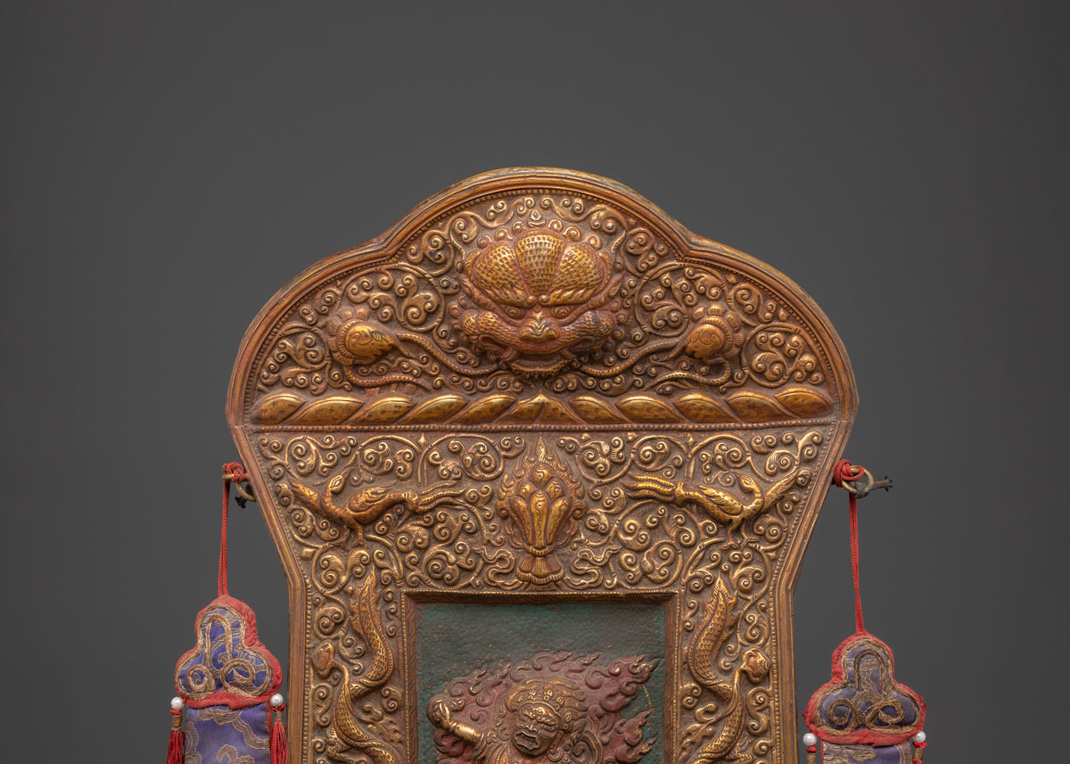 Vajrapani Brass Wall Hanging | Tibetan Spiritual Protector Deity
