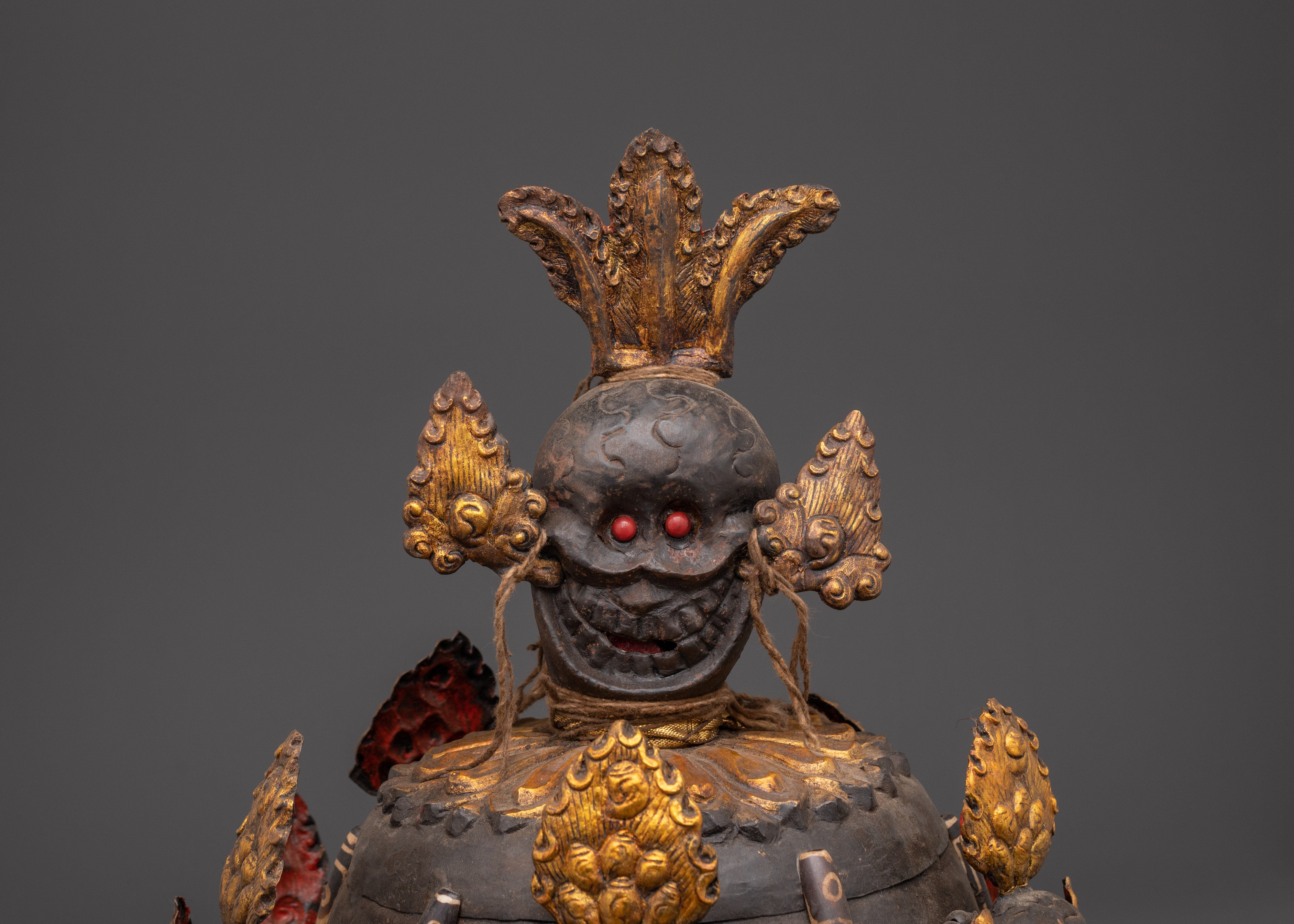 Tibetan Iron Skull Crown | Gothic Spiritual Crown