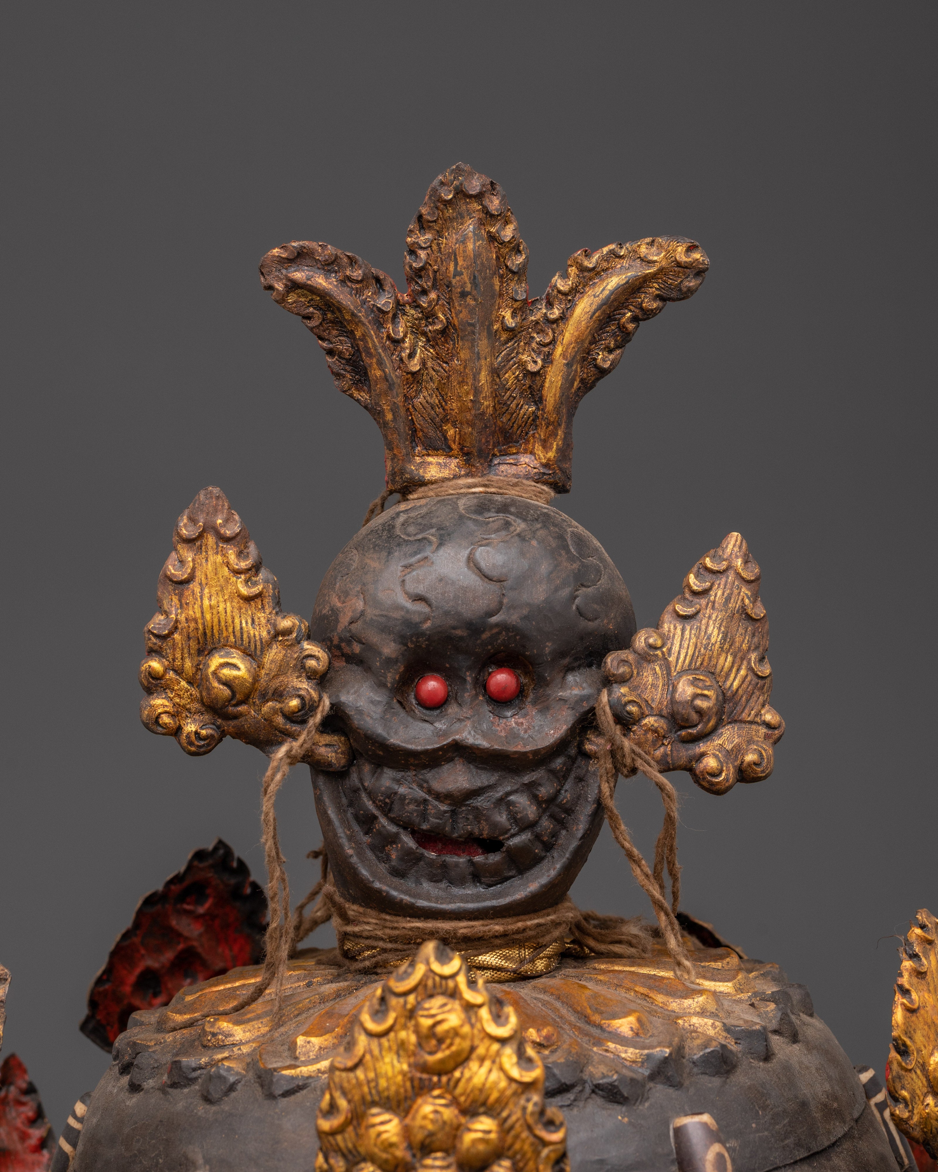 Tibetan Iron Skull Crown | Gothic Spiritual Crown