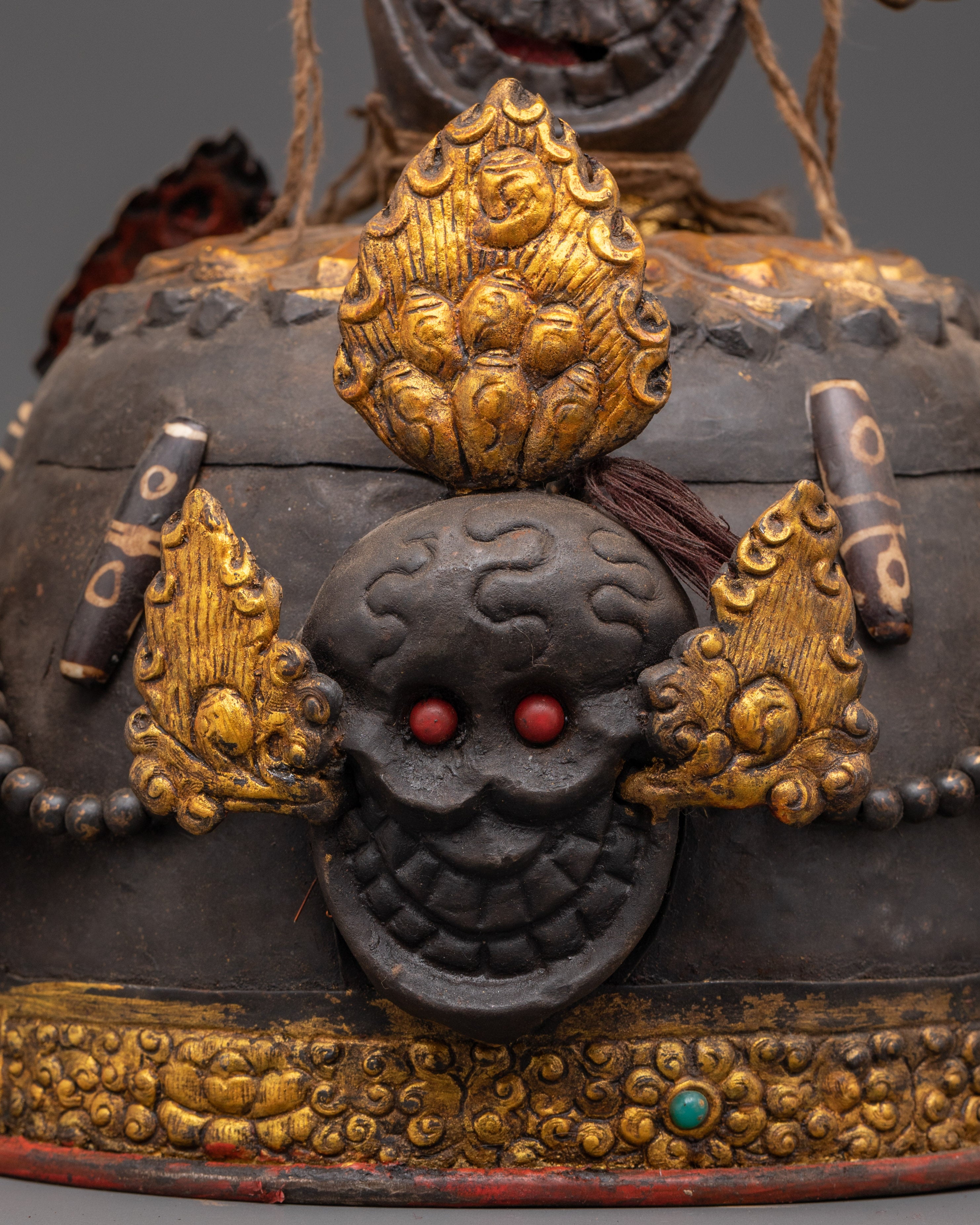Tibetan Iron Skull Crown | Gothic Spiritual Crown