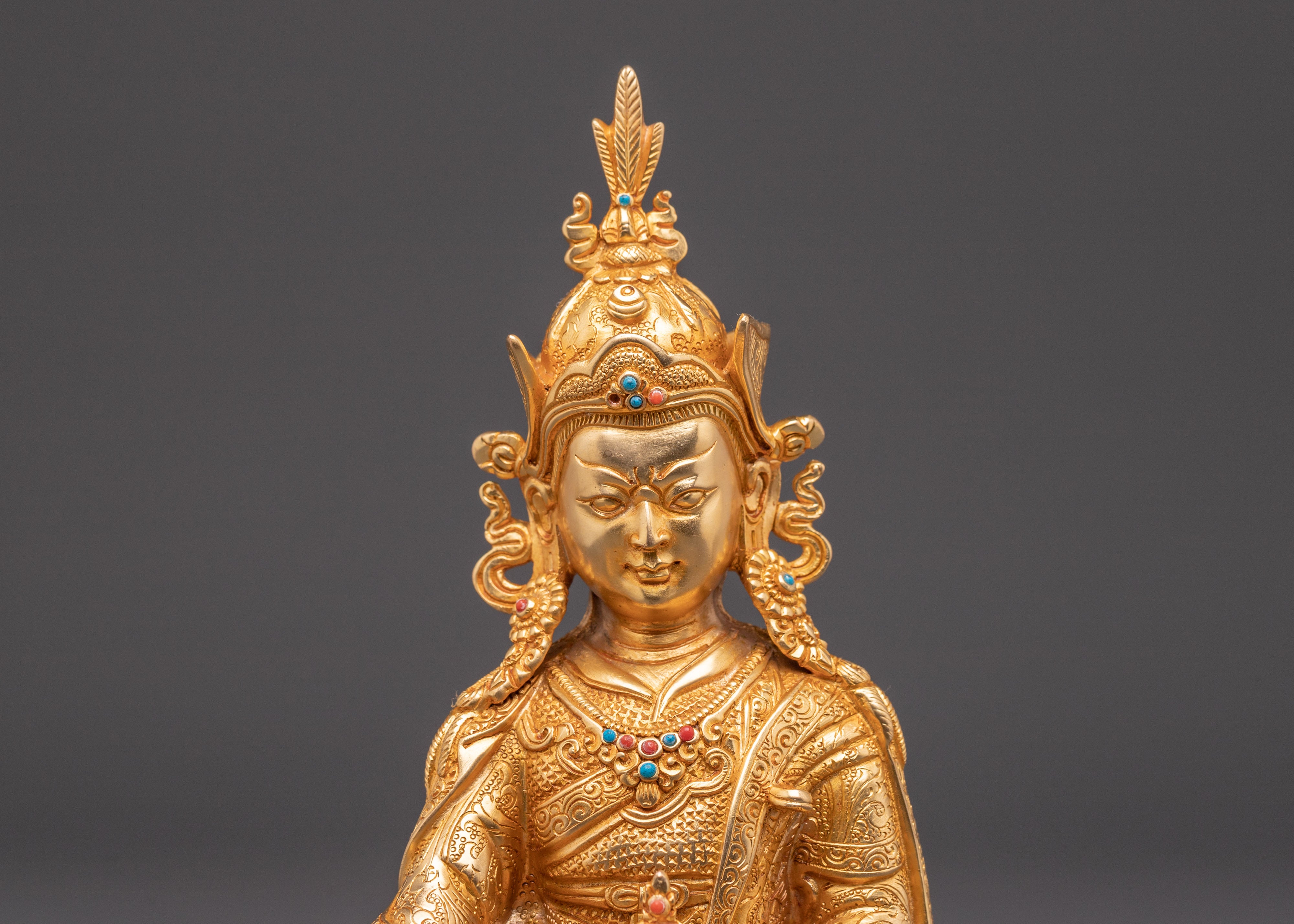 Padmasambhava Sculpture | Tibetan Guru Rinpoche Statue