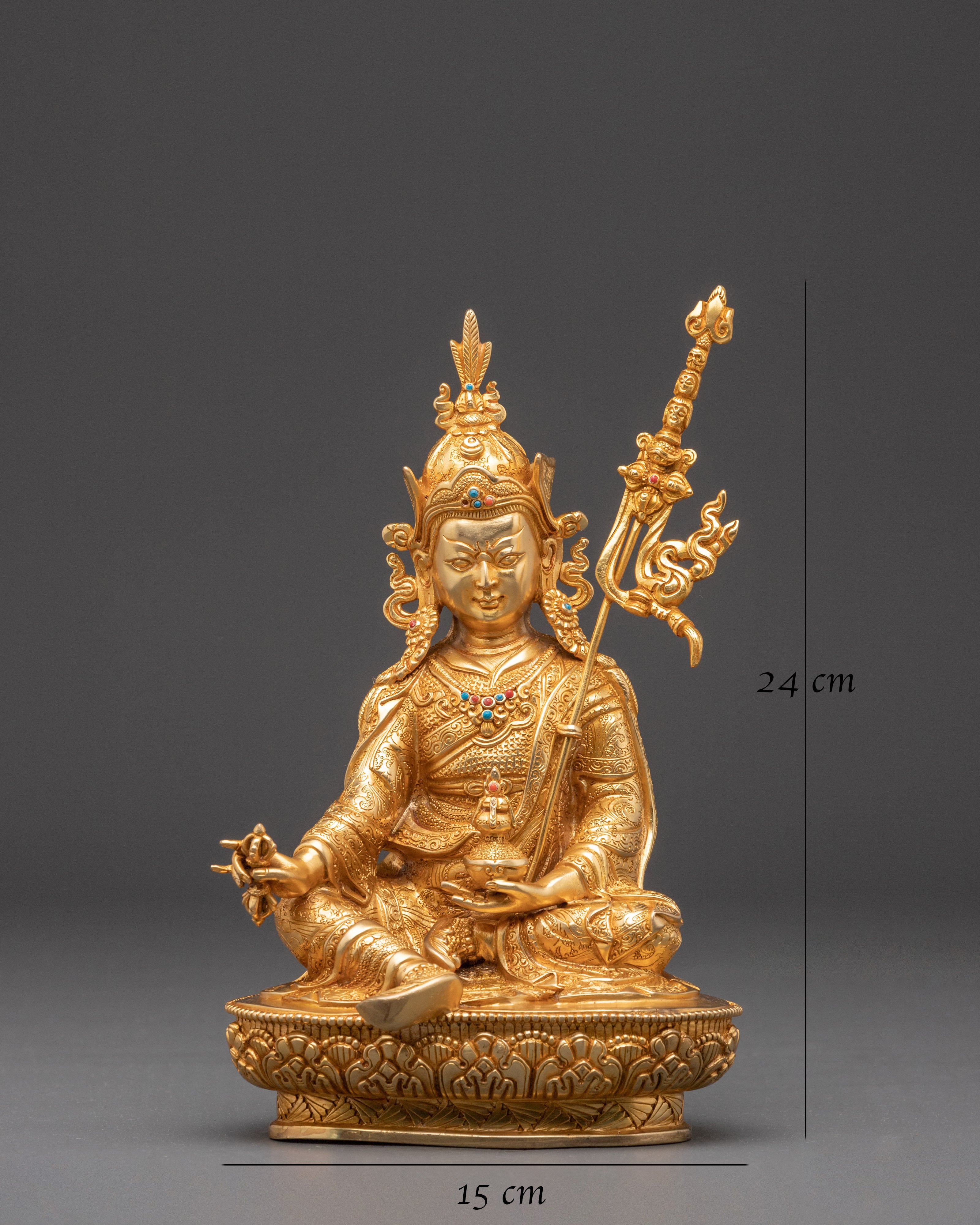 Padmasambhava Sculpture | Tibetan Guru Rinpoche Statue